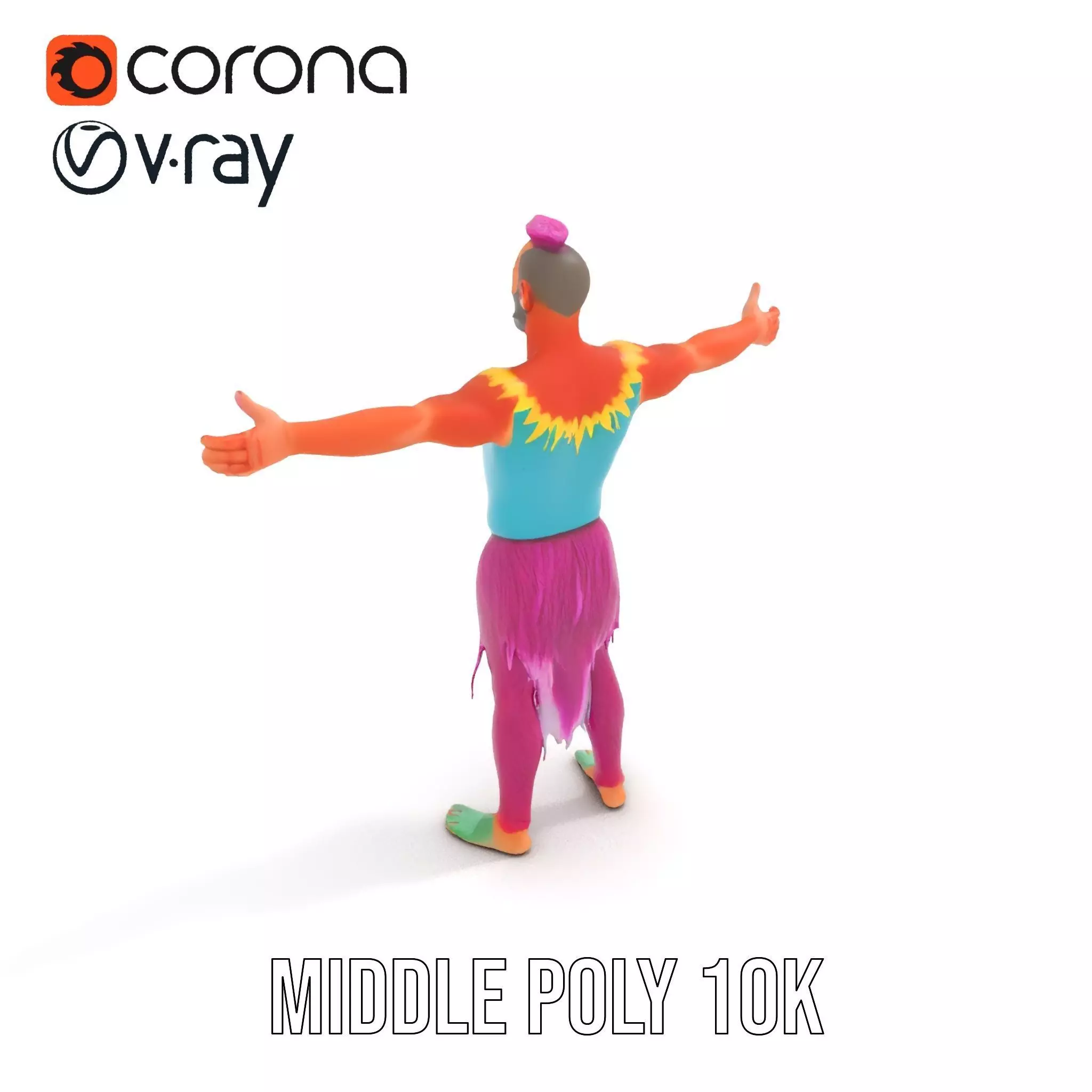 Vibrant Fantasy Character Model Pack Low-poly 3D model_14