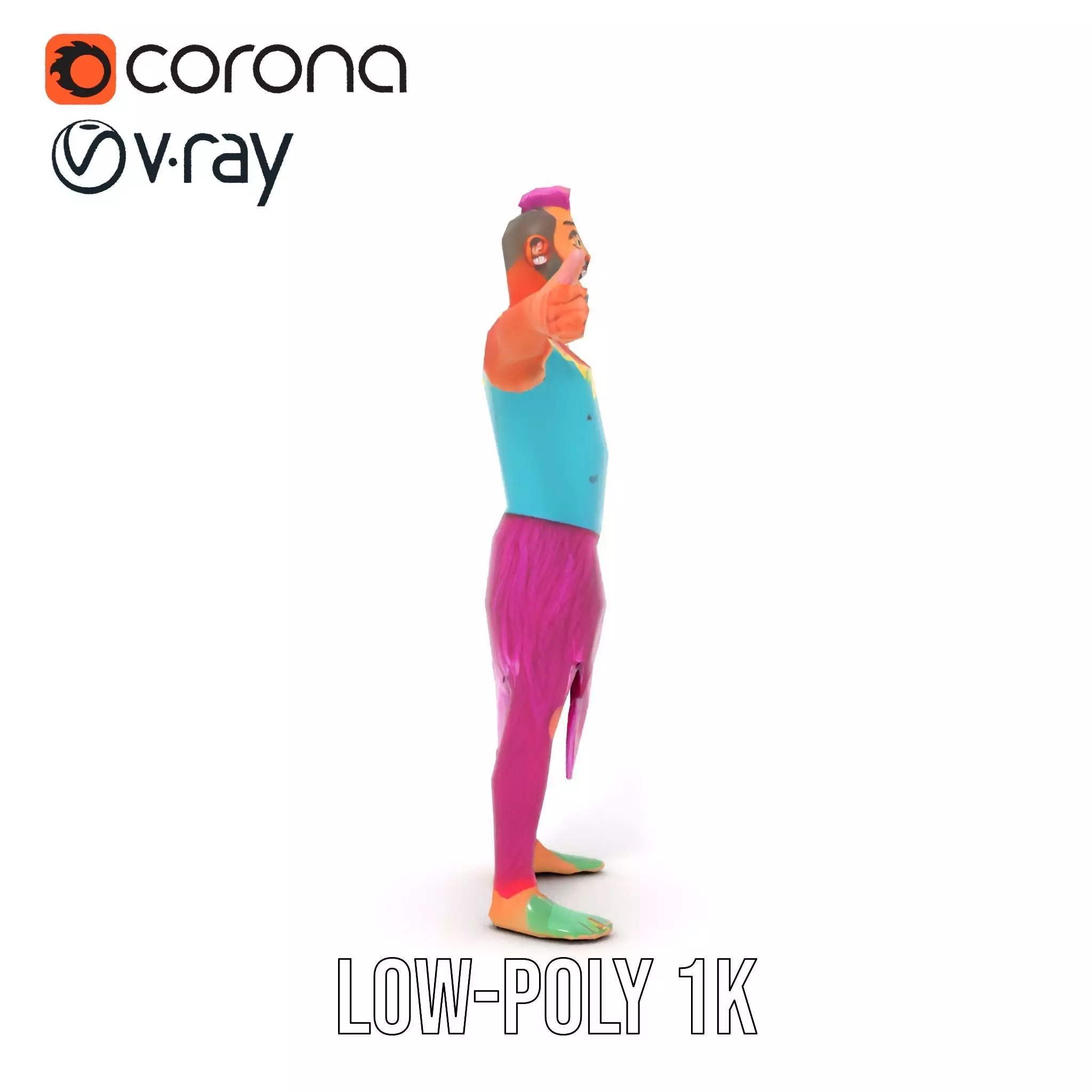 Vibrant Fantasy Character Model Pack Low-poly 3D model_22