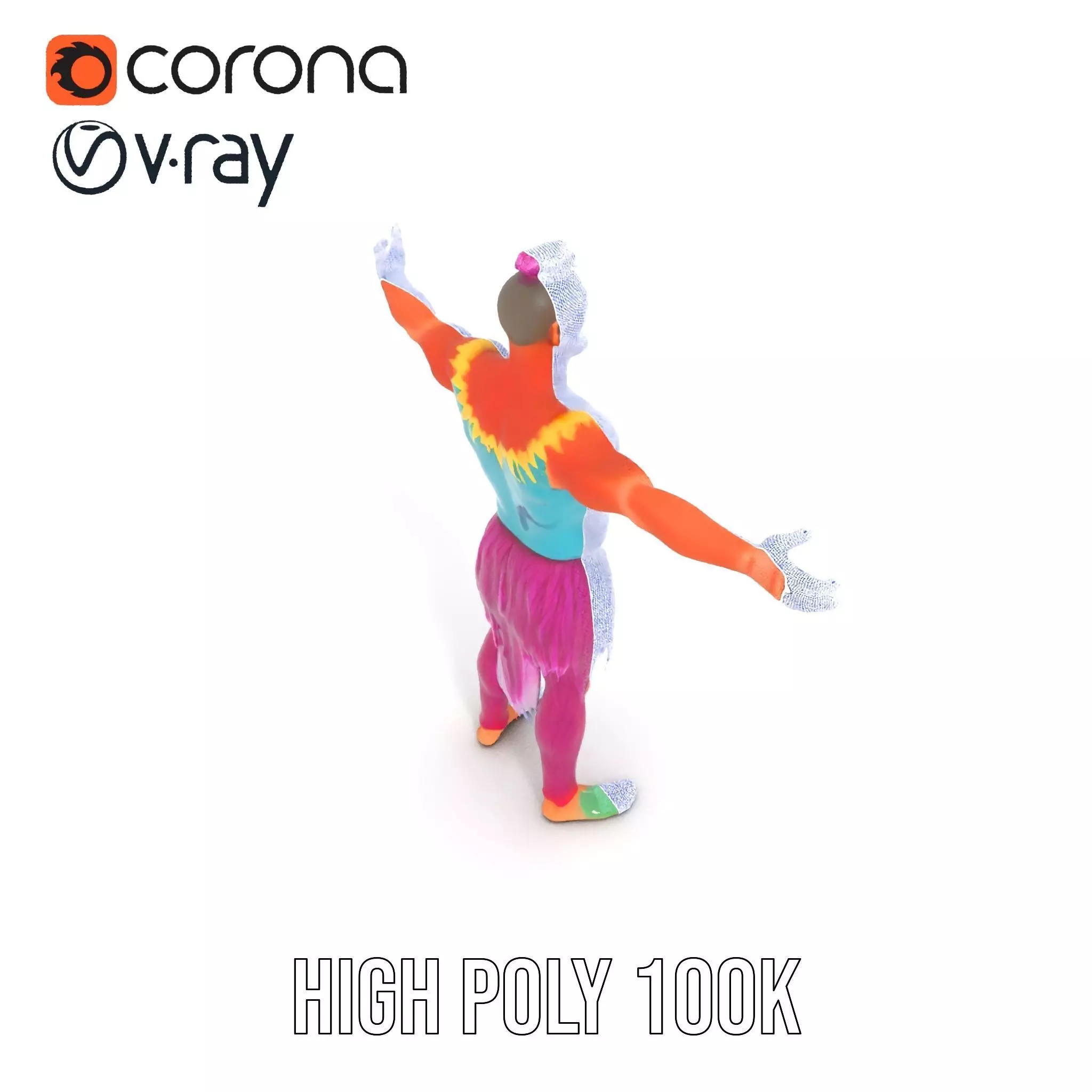 Vibrant Fantasy Character Model Pack Low-poly 3D model_34