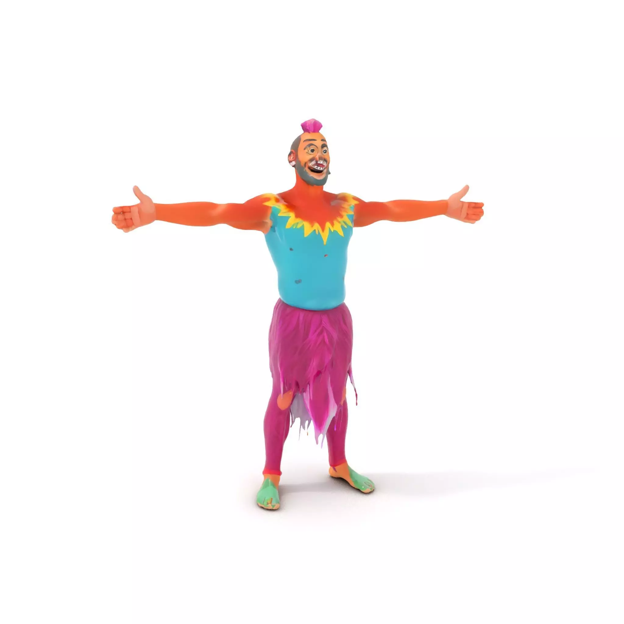 Vibrant Fantasy Character Model Pack Low-poly 3D model_0