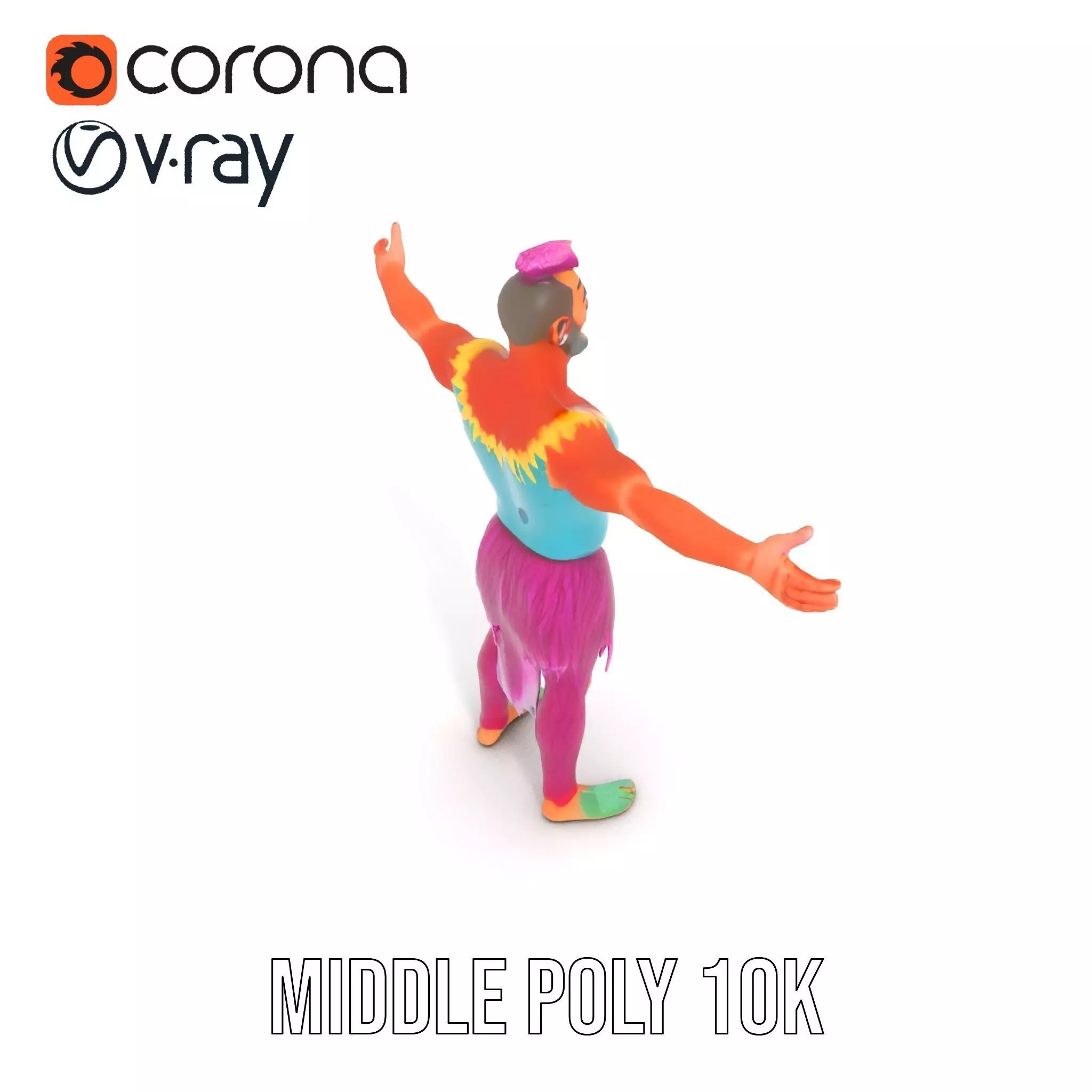 Vibrant Fantasy Character Model Pack Low-poly 3D model_7