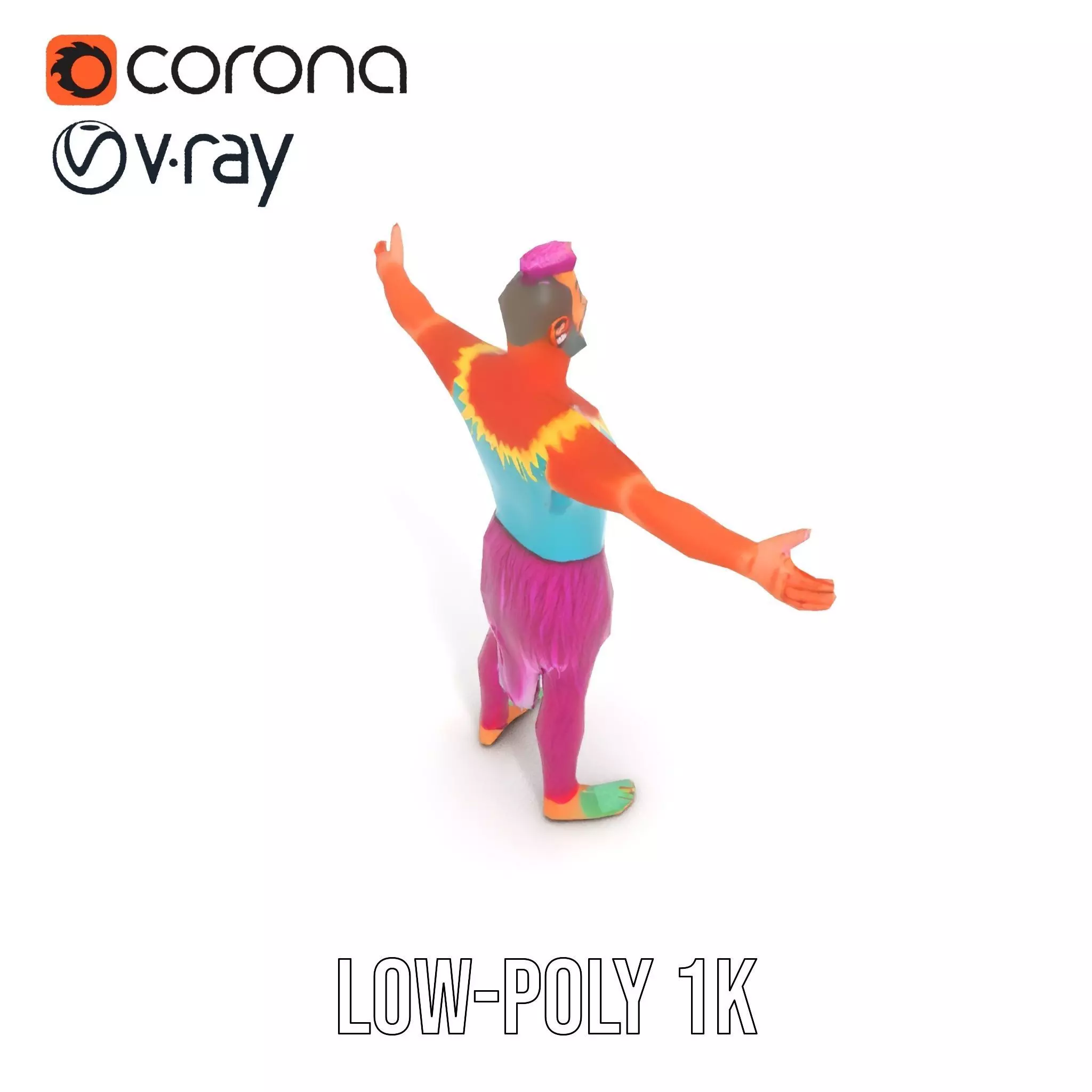 Vibrant Fantasy Character Model Pack Low-poly 3D model_9