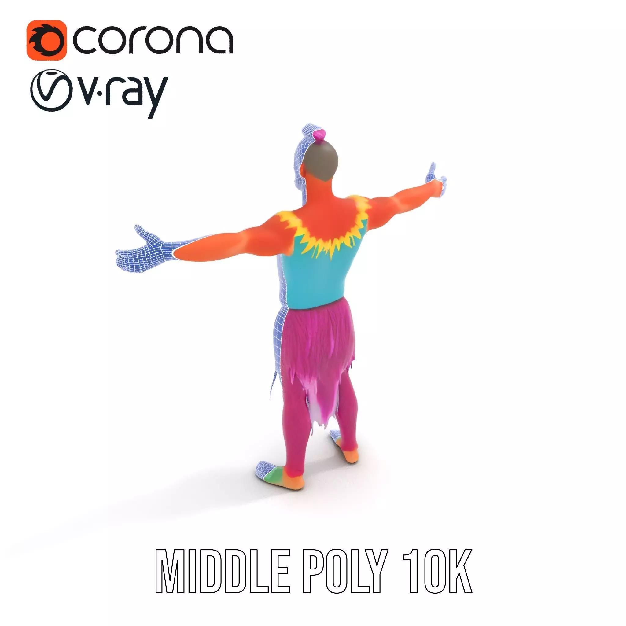 Vibrant Fantasy Character Model Pack Low-poly 3D model_24