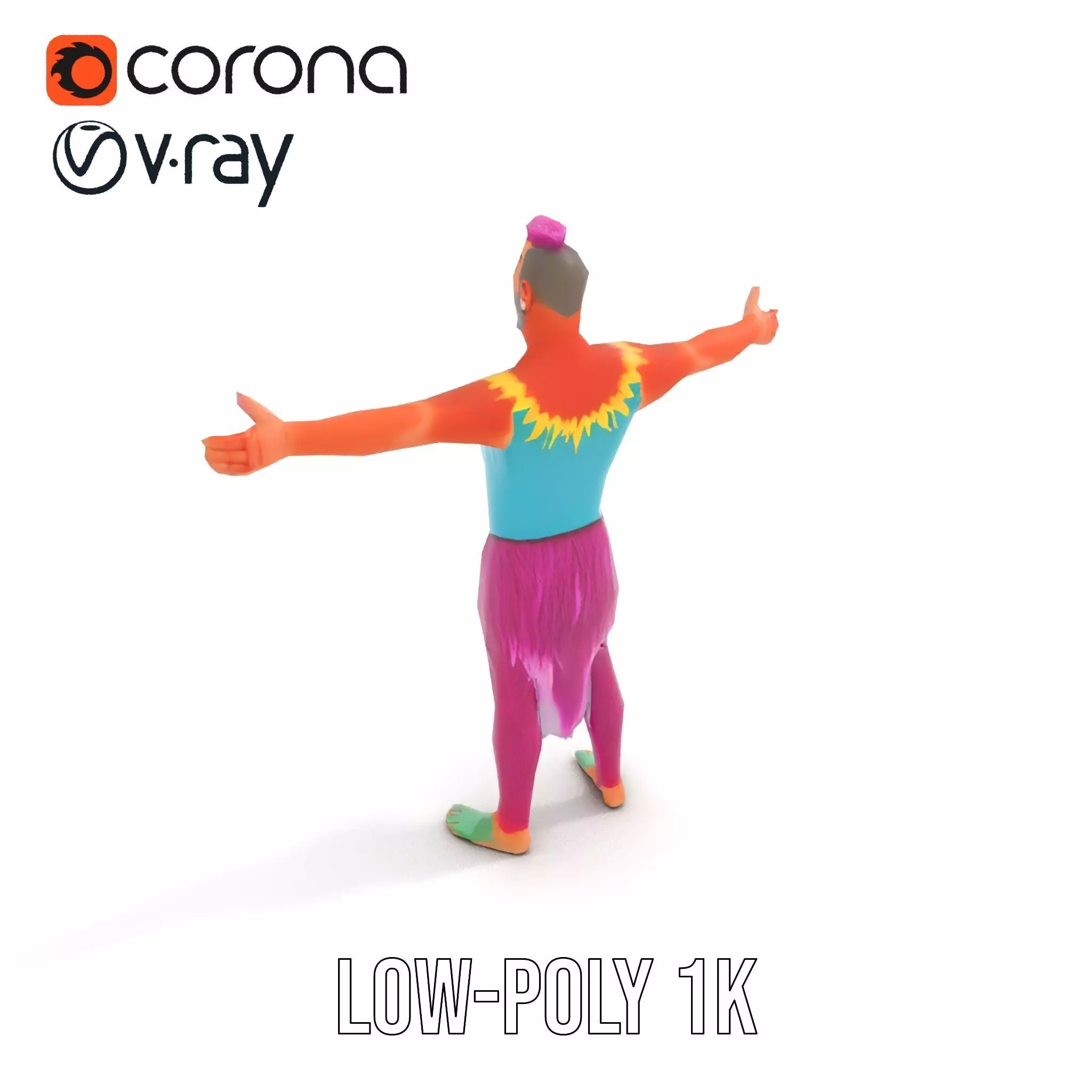 Vibrant Fantasy Character Model Pack Low-poly 3D model_17