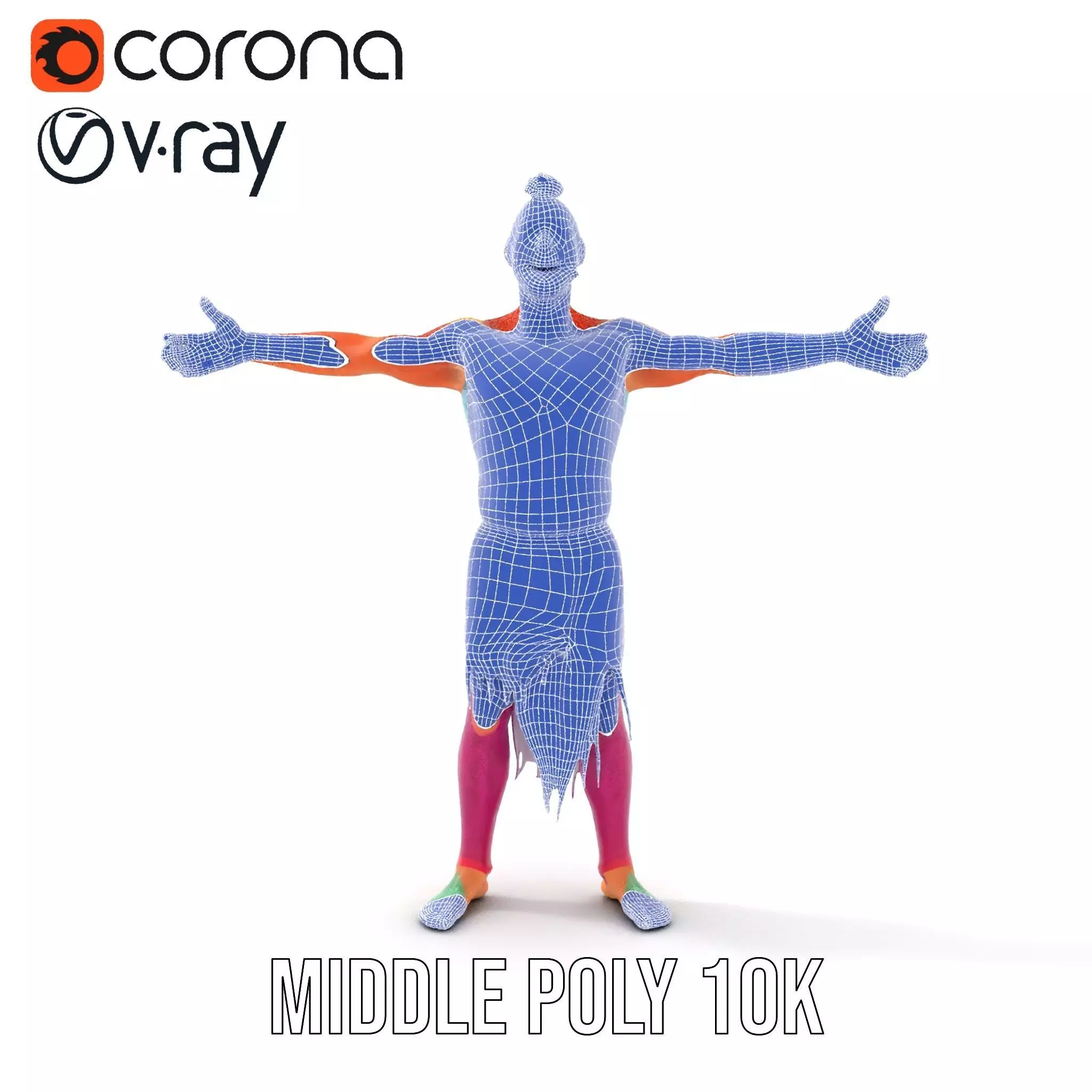 Vibrant Fantasy Character Model Pack Low-poly 3D model_21