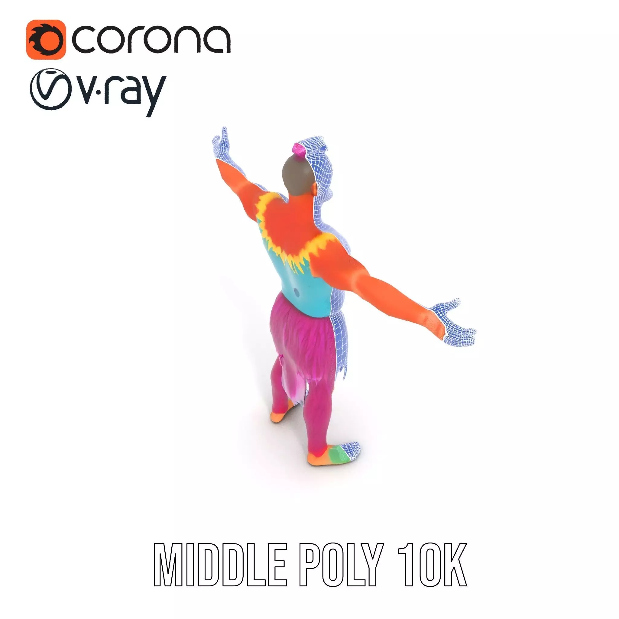 Vibrant Fantasy Character Model Pack Low-poly 3D model_11