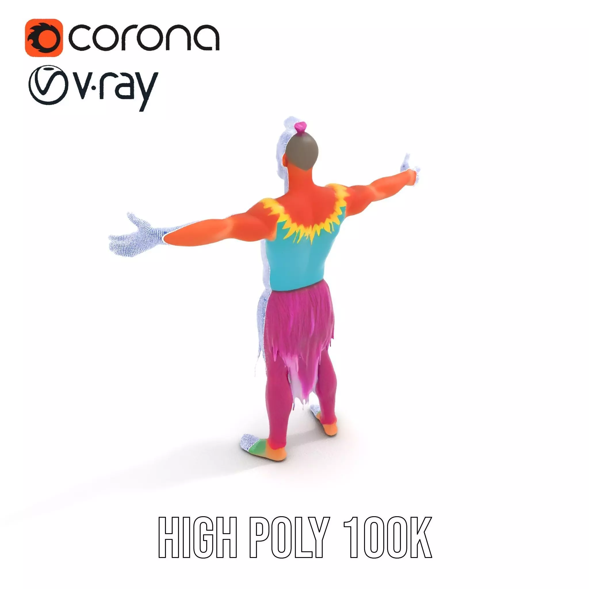 Vibrant Fantasy Character Model Pack Low-poly 3D model_23