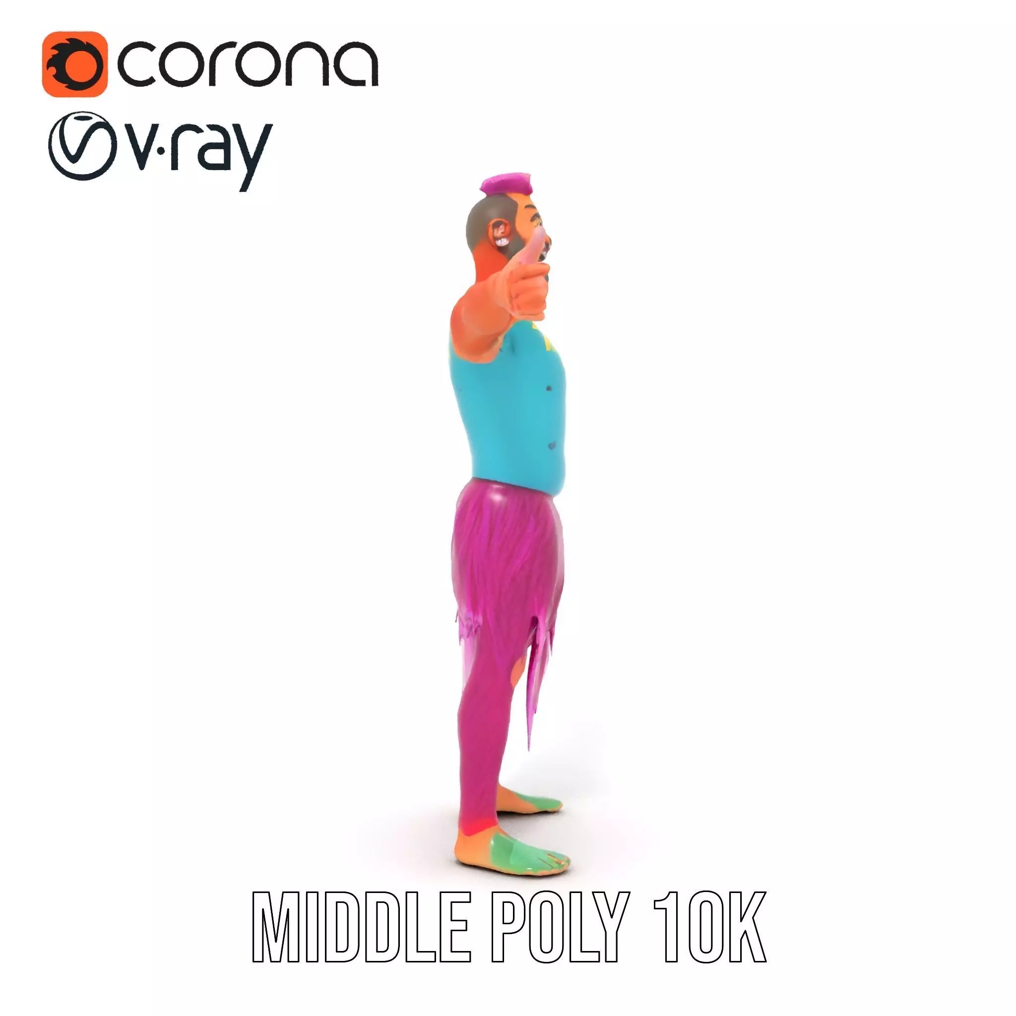 Vibrant Fantasy Character Model Pack Low-poly 3D model_16