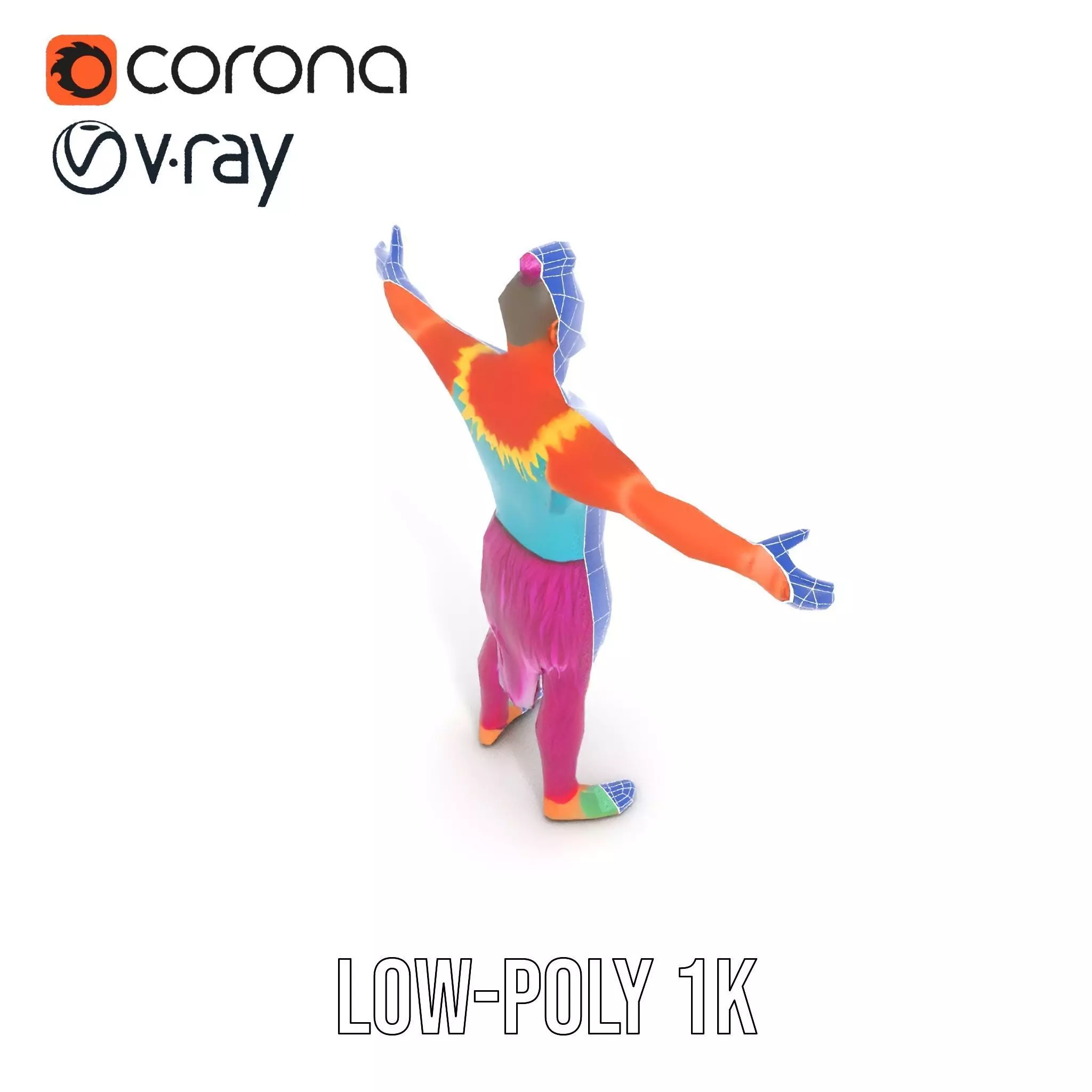 Vibrant Fantasy Character Model Pack Low-poly 3D model_25