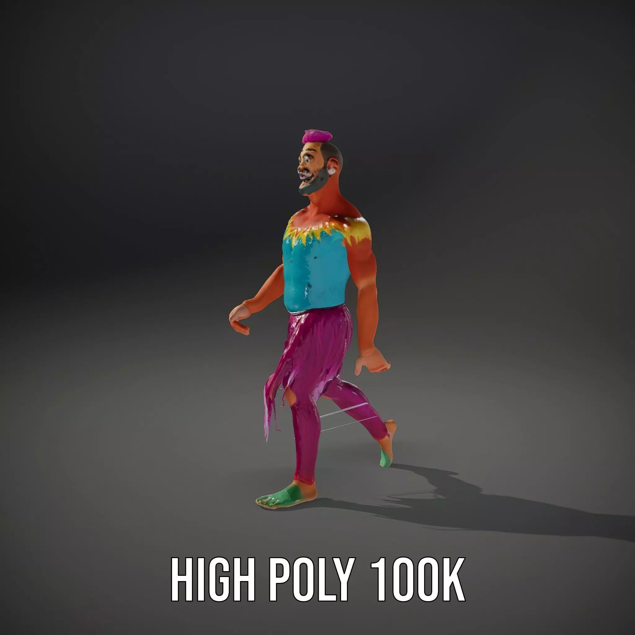 Vibrant Fantasy Character Model Pack Low-poly 3D model_33