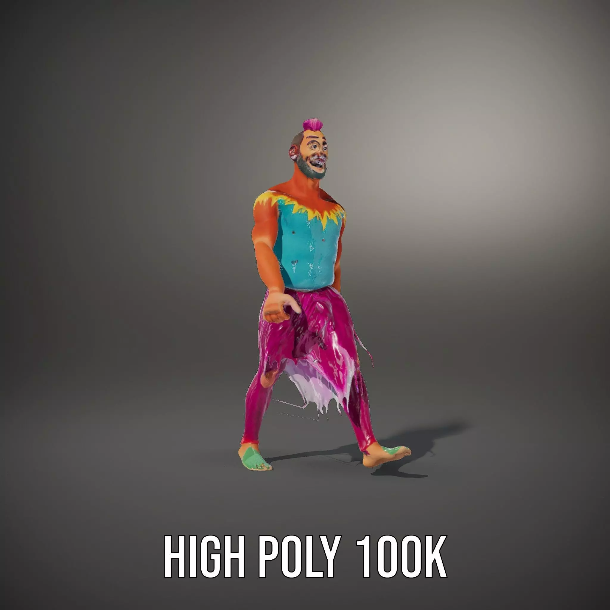Vibrant Fantasy Character Model Pack Low-poly 3D model_35