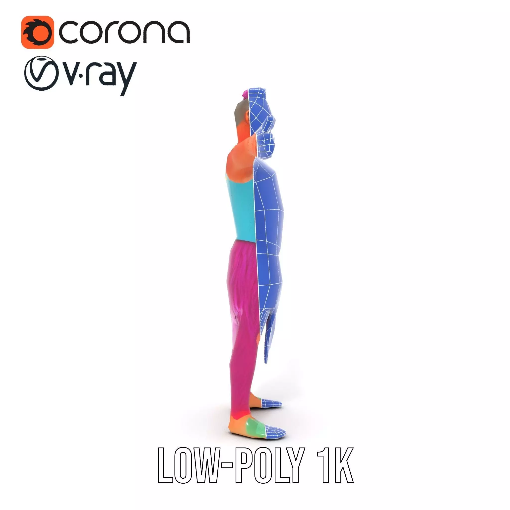 Vibrant Fantasy Character Model Pack Low-poly 3D model_31