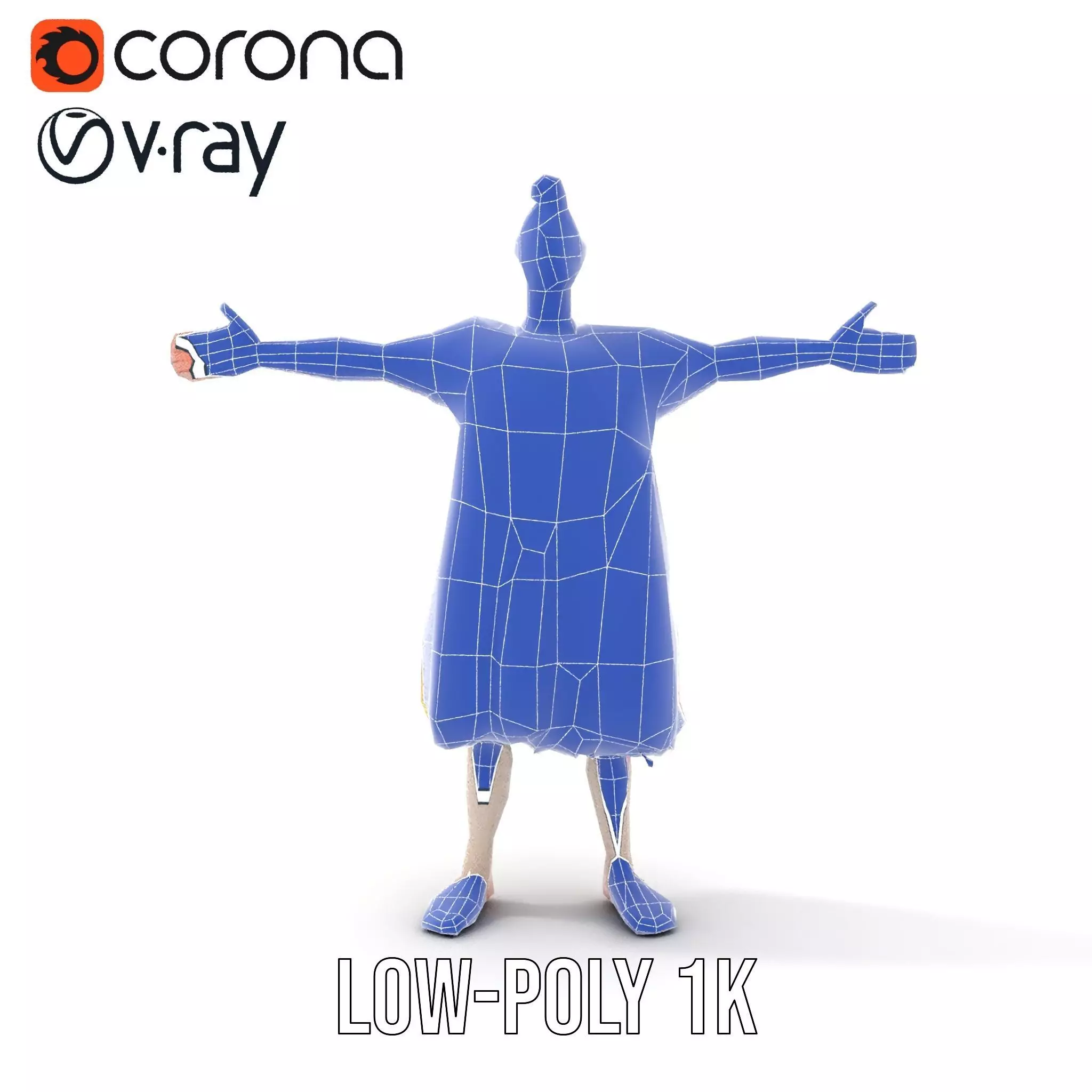 Colorful Cartoon Character Outfit Model Pack Low-poly 3D model_14