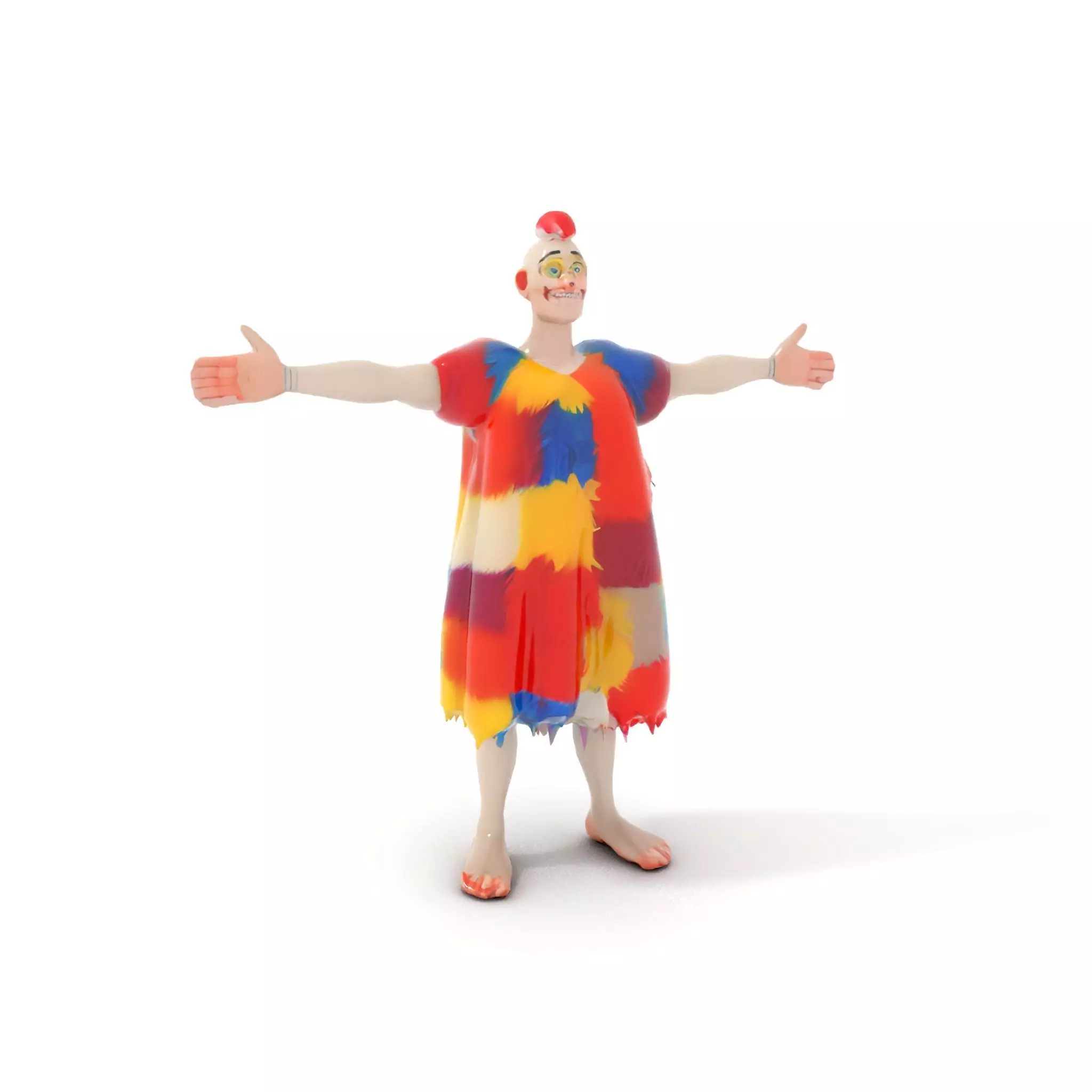Colorful Cartoon Character Outfit Model Pack Low-poly 3D model_7