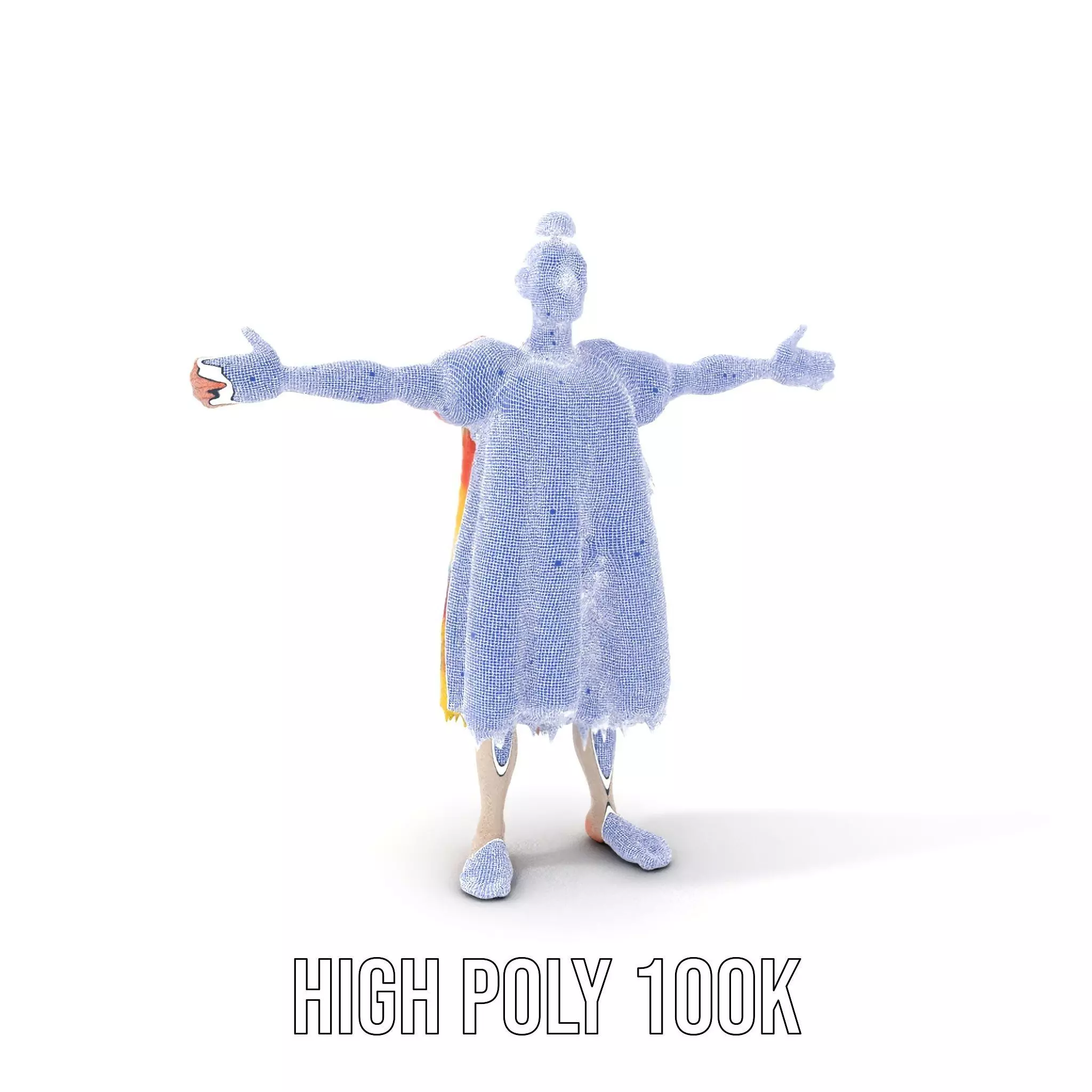 Colorful Cartoon Character Outfit Model Pack Low-poly 3D model_5