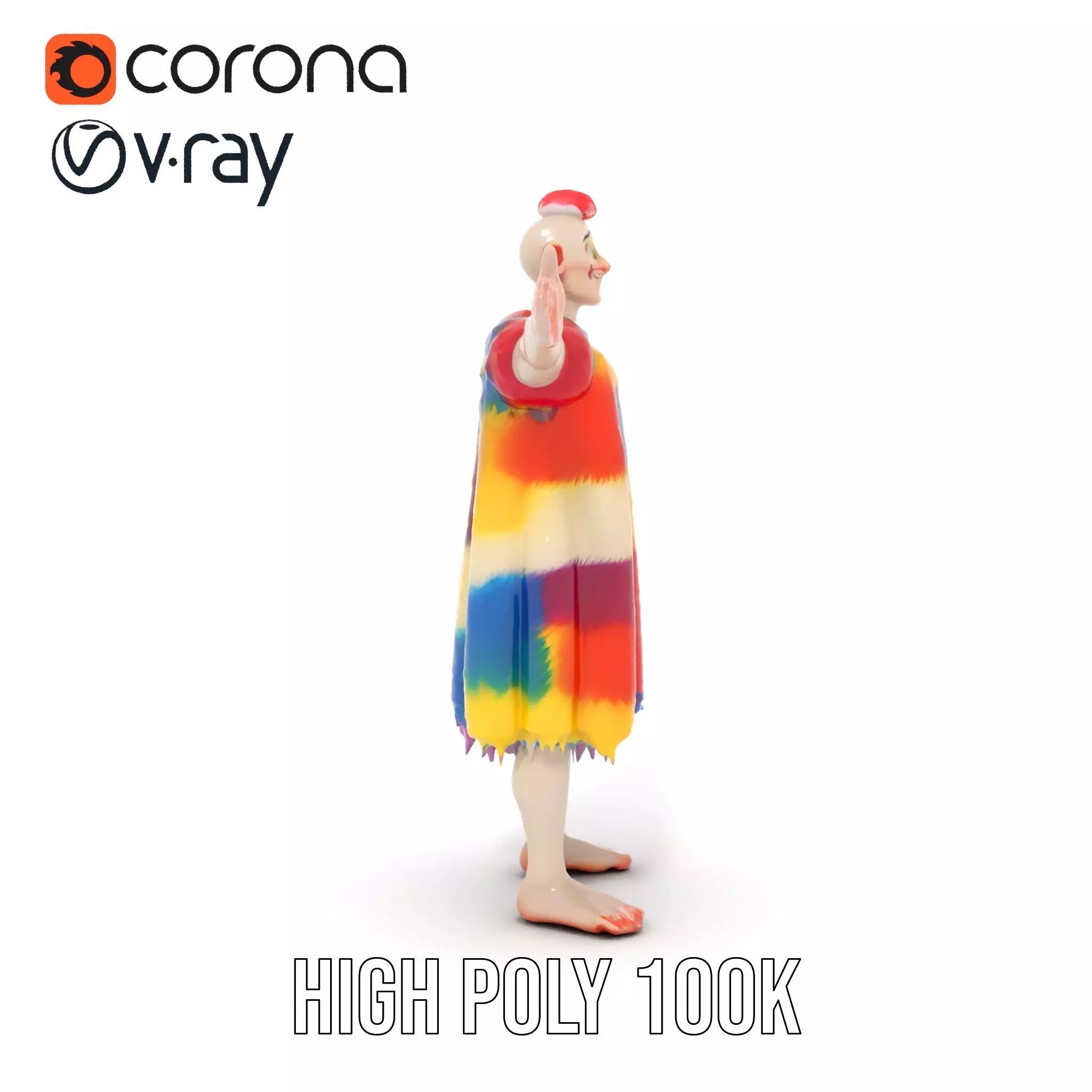 Colorful Cartoon Character Outfit Model Pack Low-poly 3D model_21