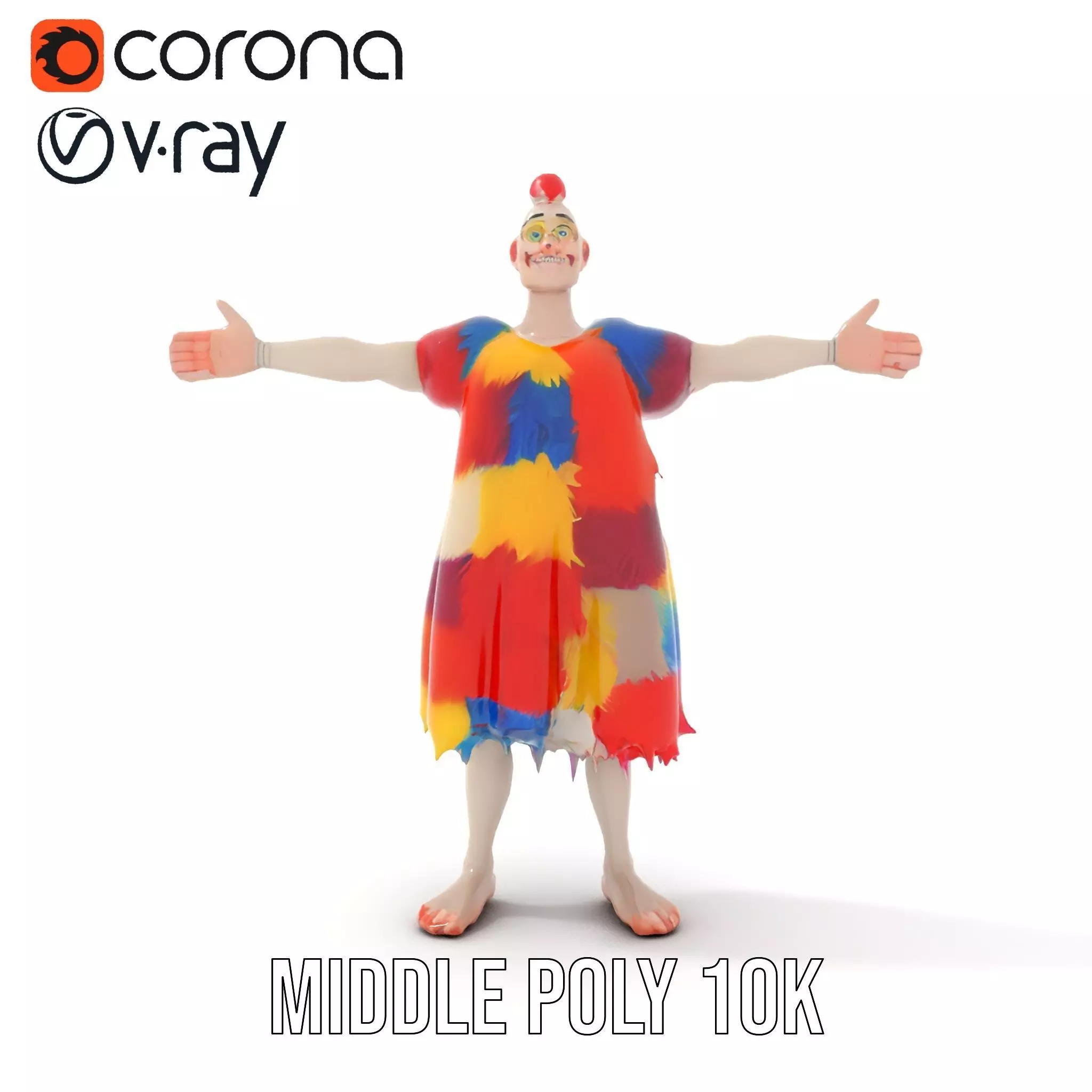 Colorful Cartoon Character Outfit Model Pack Low-poly 3D model_16