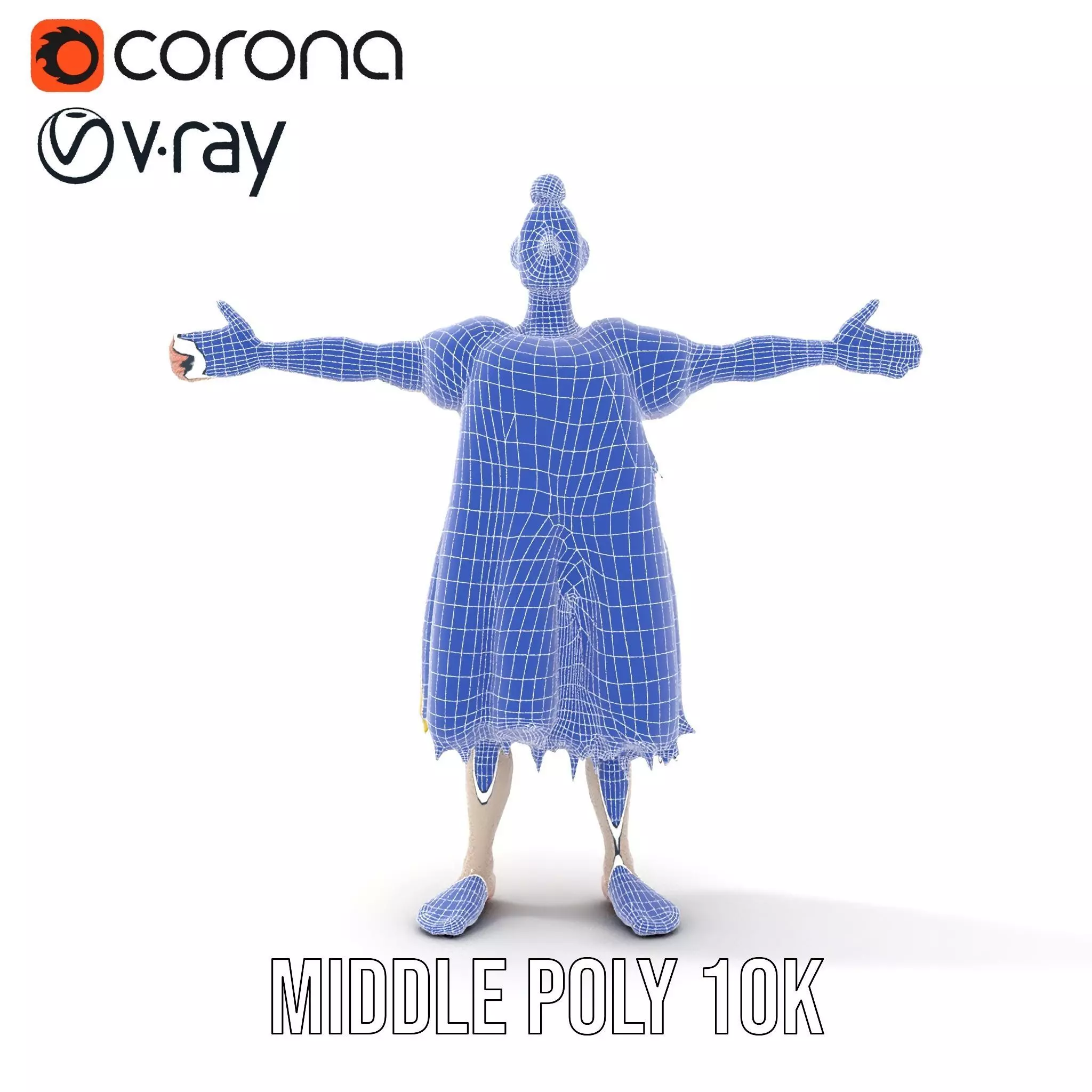 Colorful Cartoon Character Outfit Model Pack Low-poly 3D model_22