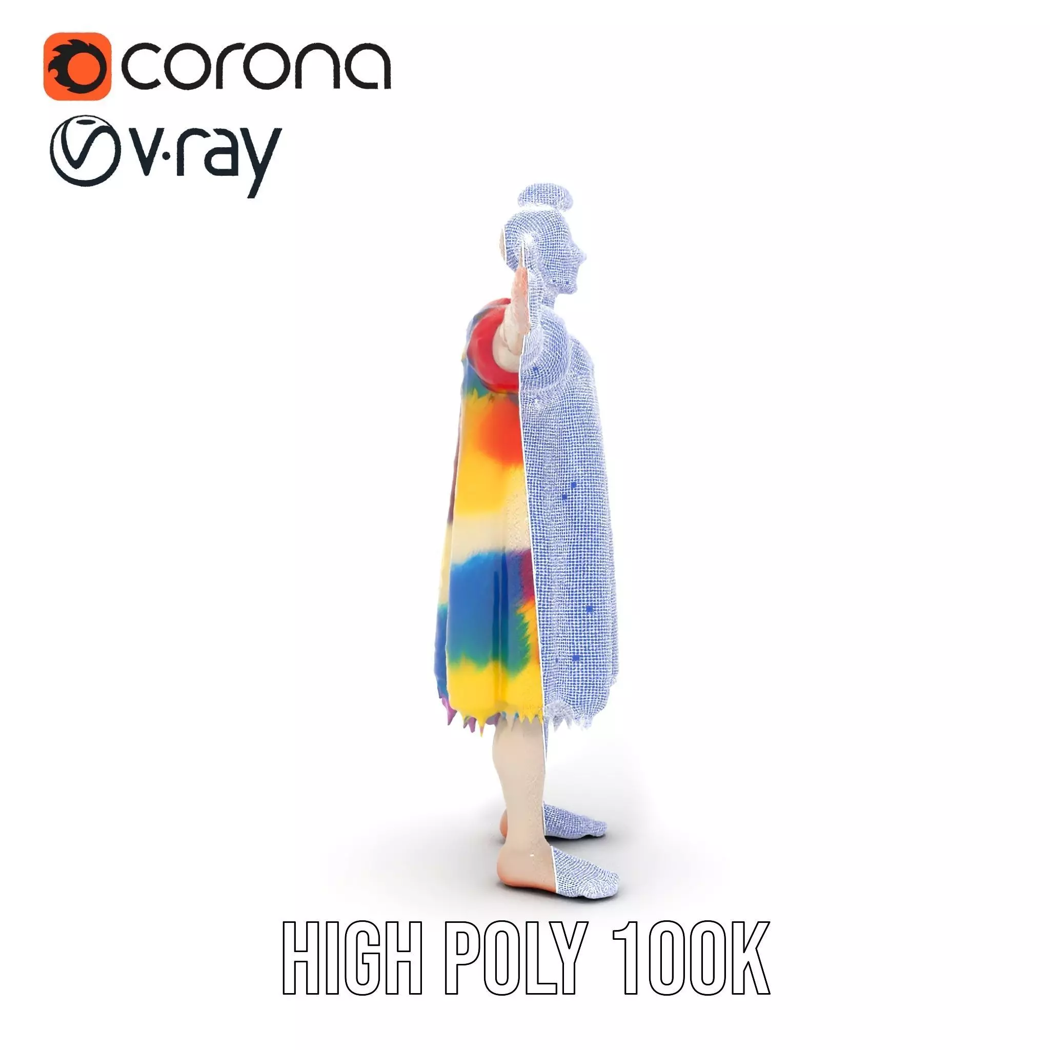 Colorful Cartoon Character Outfit Model Pack Low-poly 3D model_33