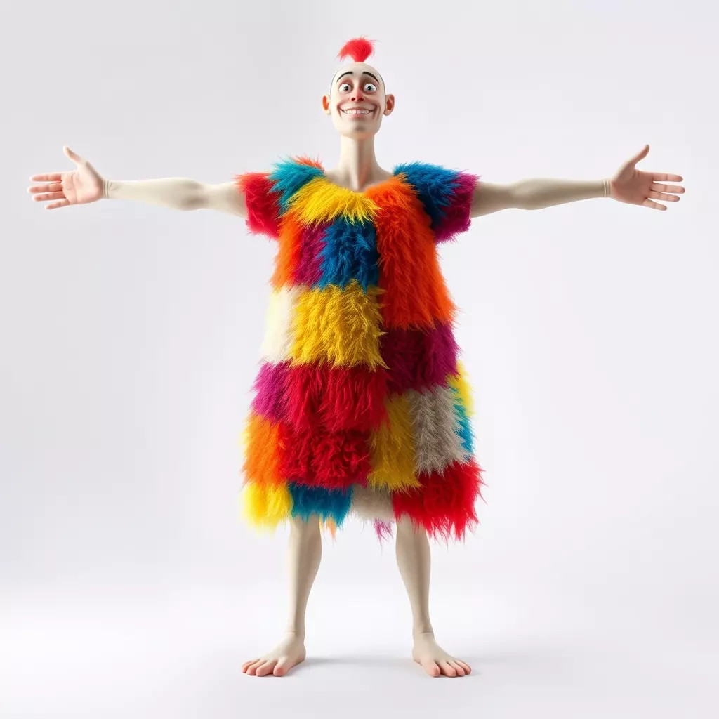 Colorful Cartoon Character Outfit Model Pack Low-poly 3D model_3