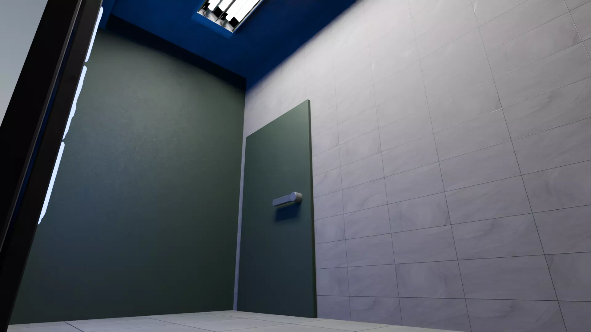 Japanese futuristic minimalist house 3D game ready Low-poly 3D model_5