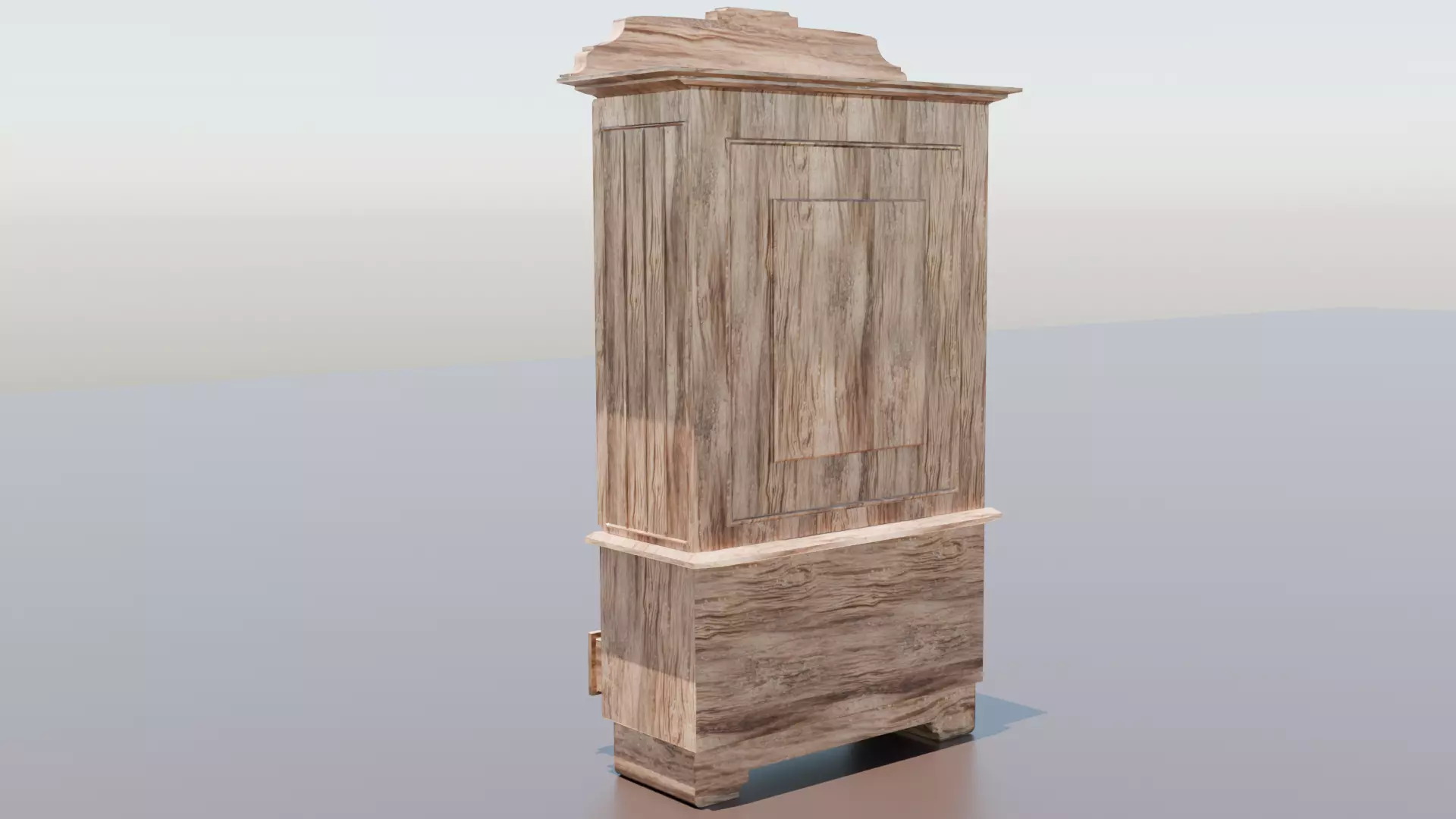 GameReady Wardrobe with Axe Detail Low-poly 3D model_2
