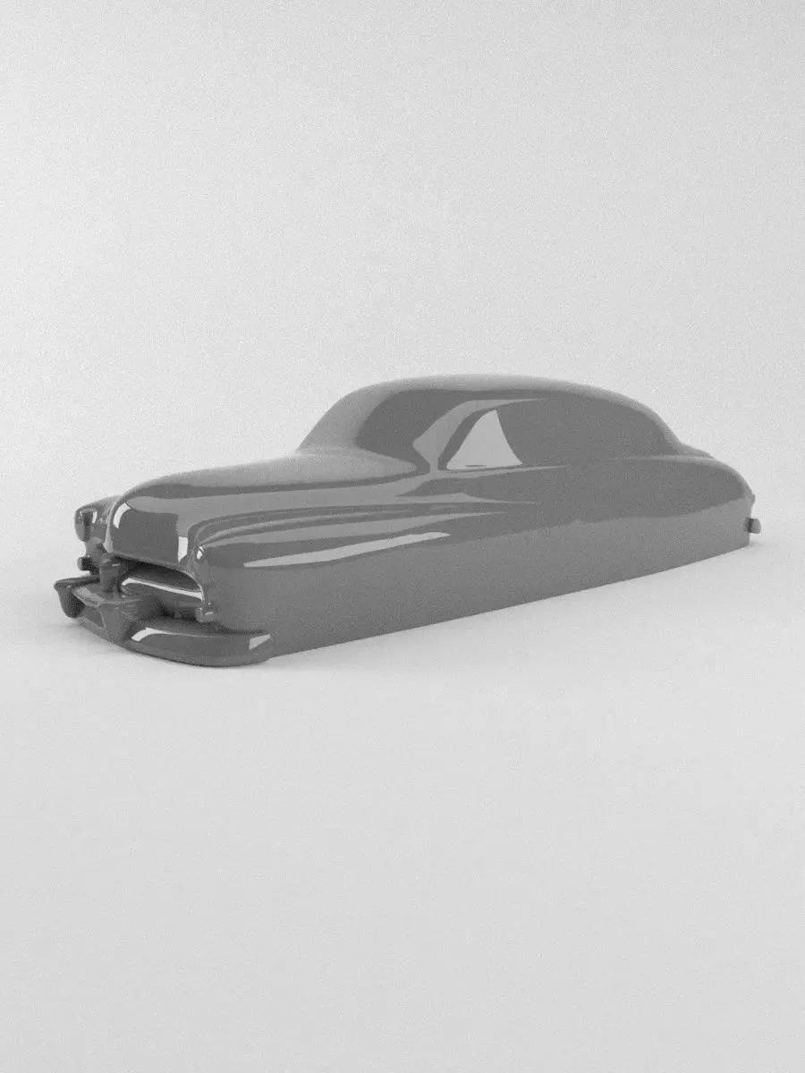 The silhouette of the car 1949 Mercury Eight Coupe 3D print model