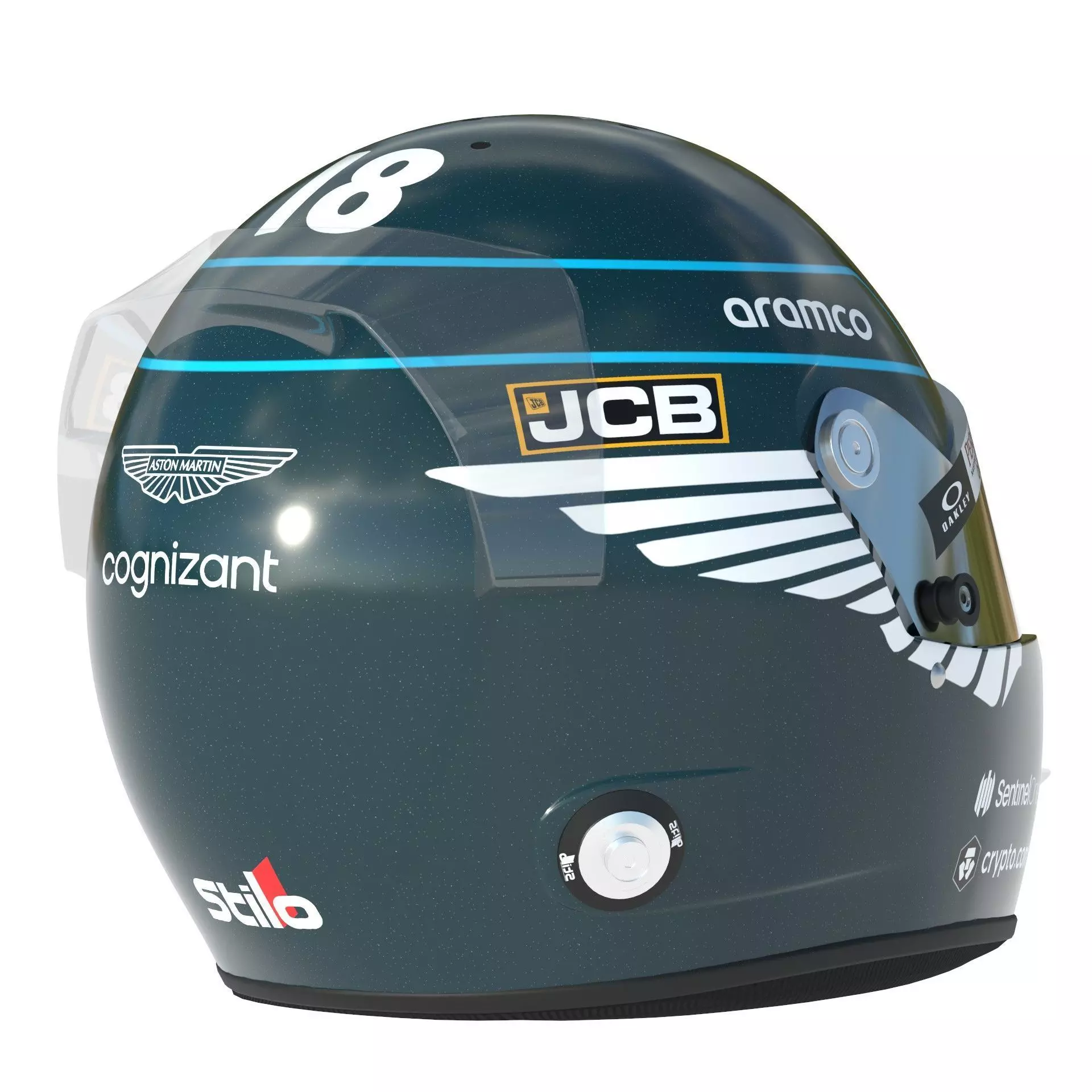 F1 Aston Martin Helmets 2023 3D model_17