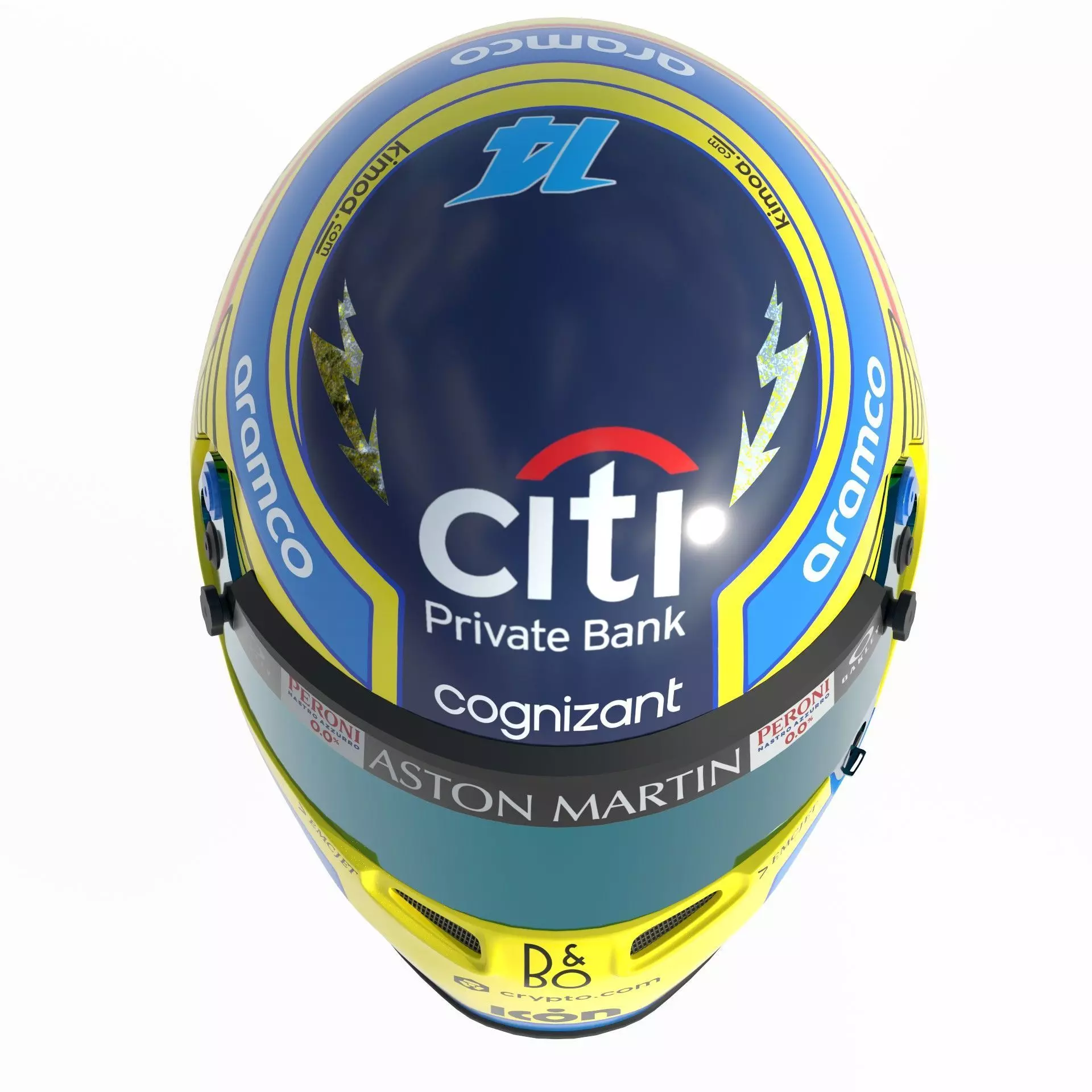 F1 Aston Martin Helmets 2023 3D model_10