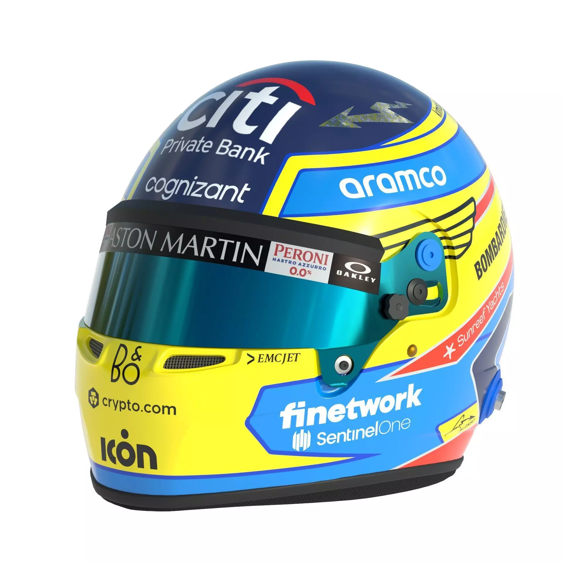 F1 Aston Martin Helmets 2023 3D model_2