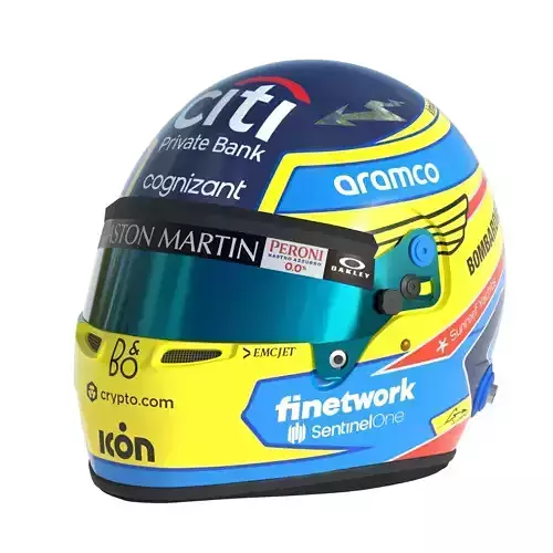 F1 Aston Martin Helmets 2023 3D model 3