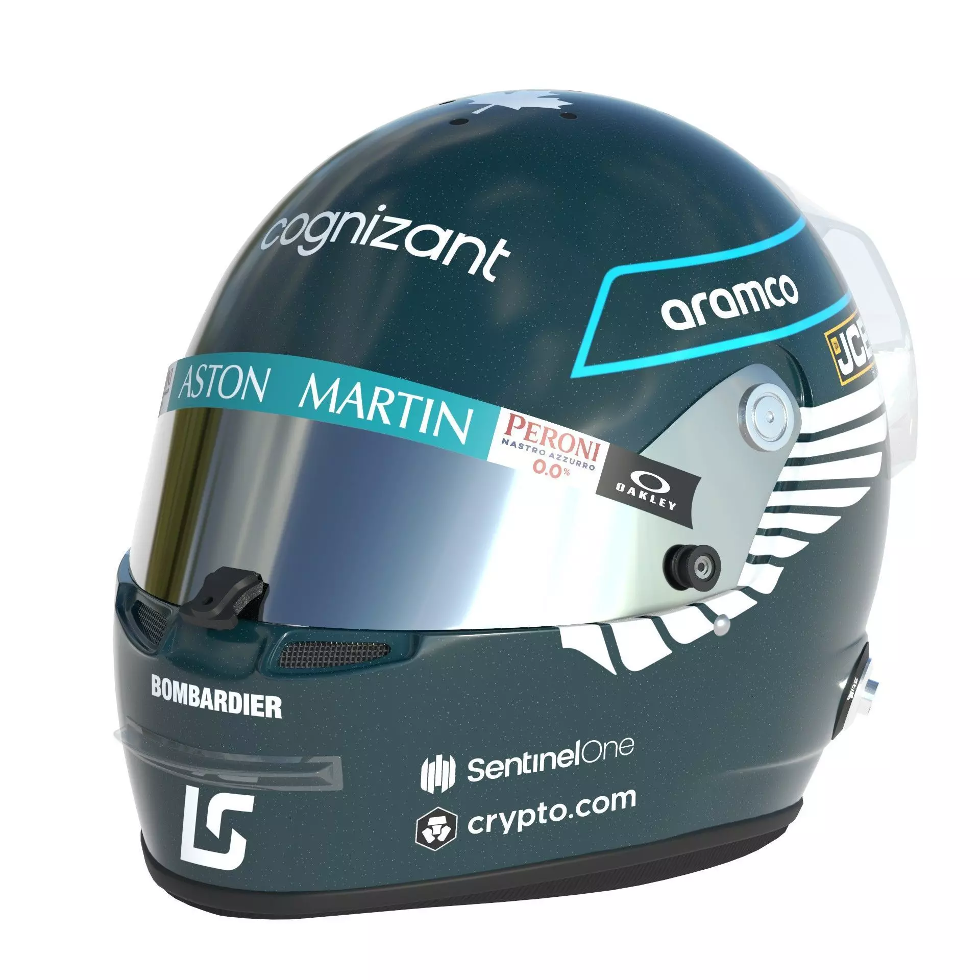 F1 Aston Martin Helmets 2023 3D model_13