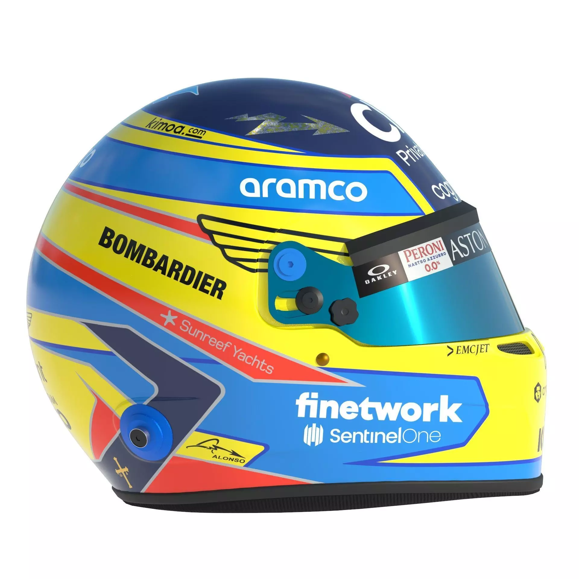 F1 Aston Martin Helmets 2023 3D model_7