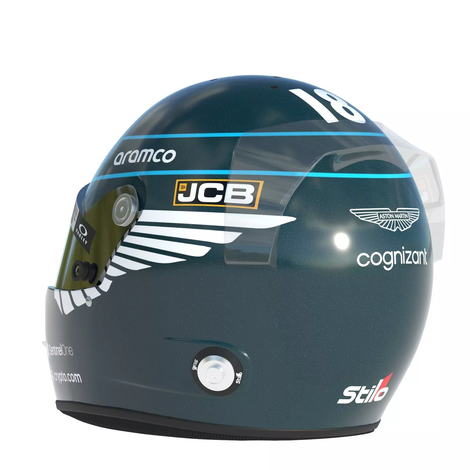 F1 Aston Martin Helmets 2023 3D model_15