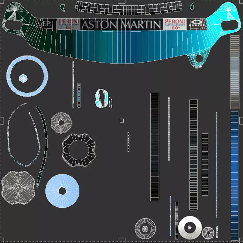 F1 Aston Martin Helmets 2023 3D model_32