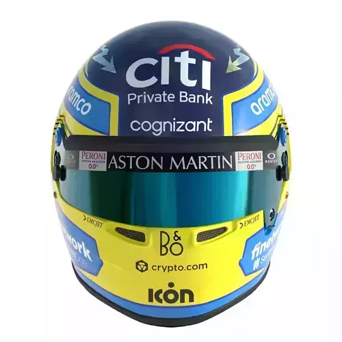 F1 Aston Martin Helmets 2023 3D model 2
