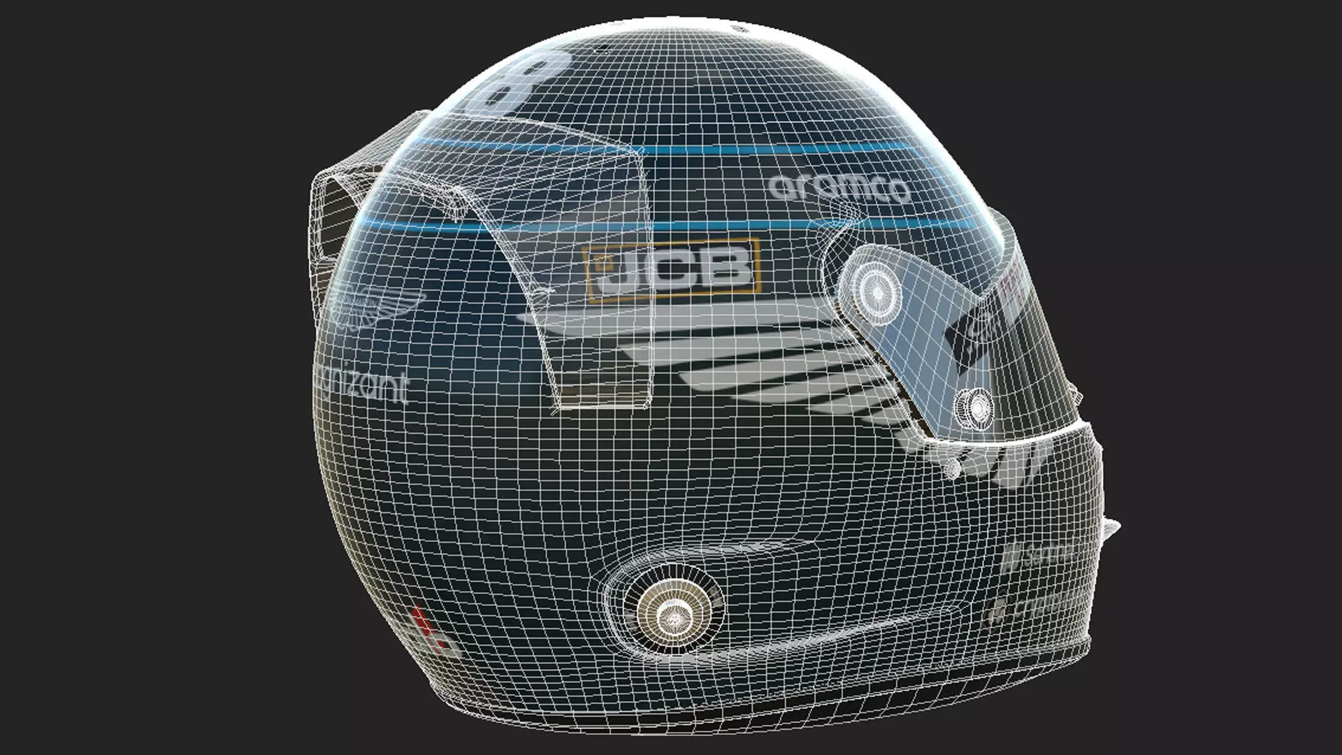 F1 Aston Martin Helmets 2023 3D model_31