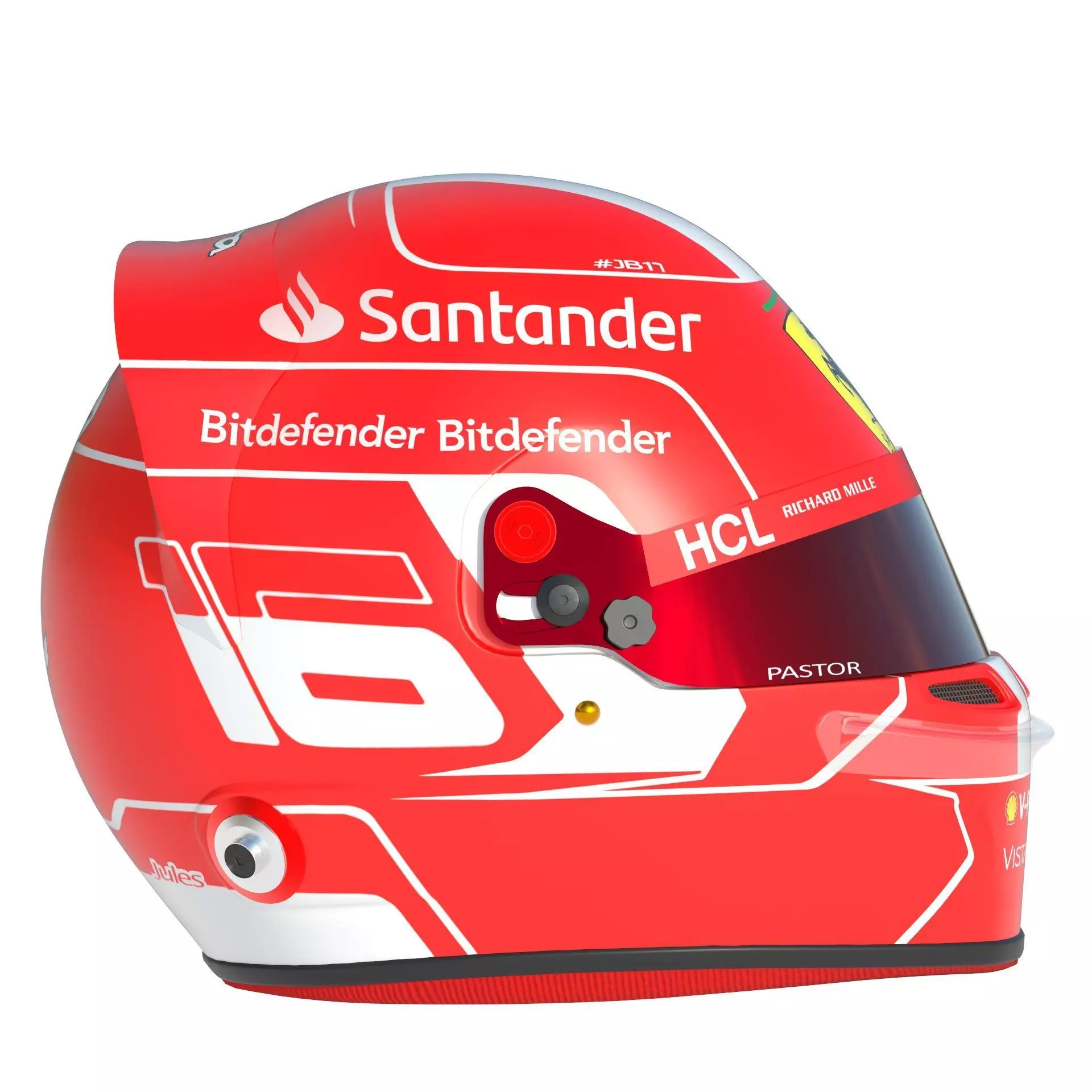 F1 Ferrari Helmets 2023 3D model_18