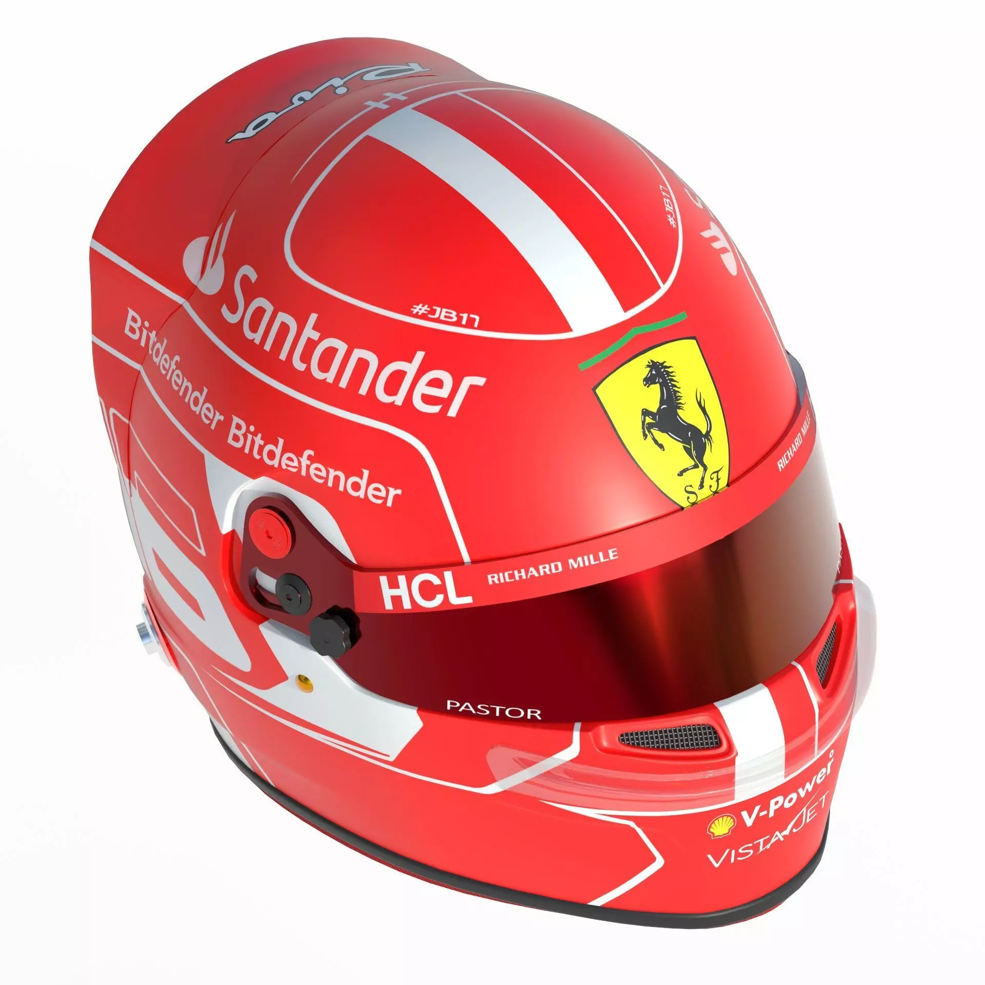F1 Ferrari Helmets 2023 3D model_20