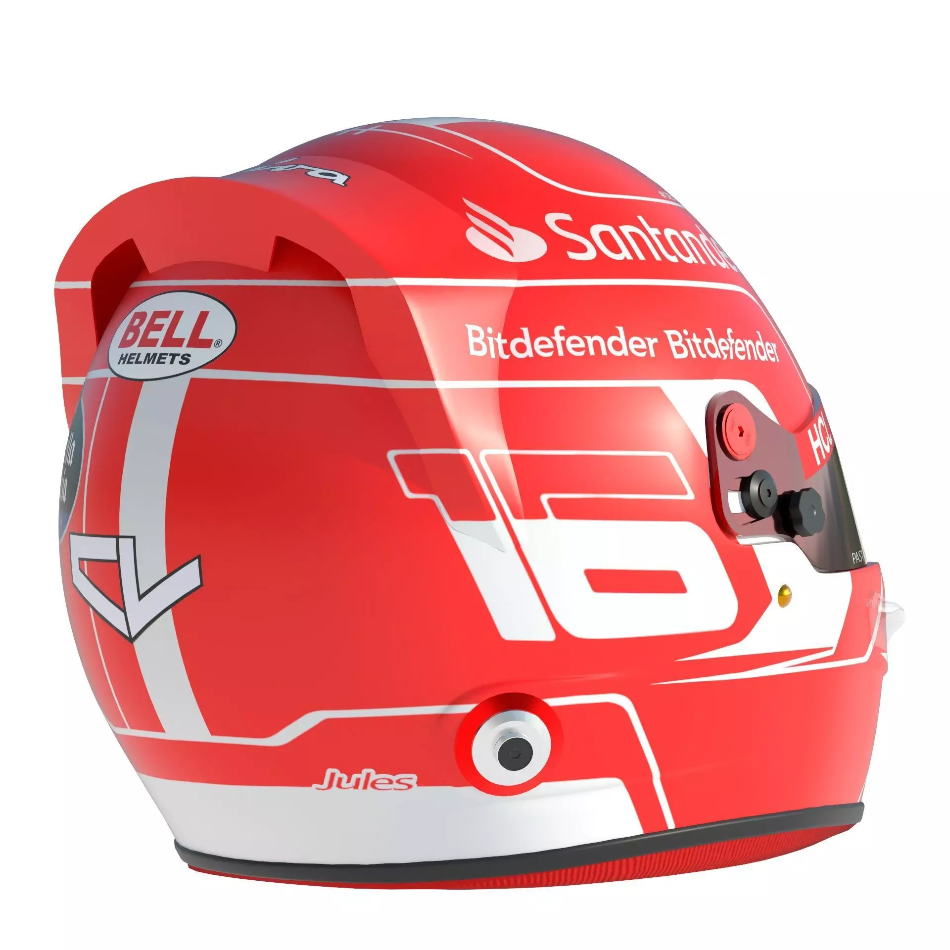 F1 Ferrari Helmets 2023 3D model_17