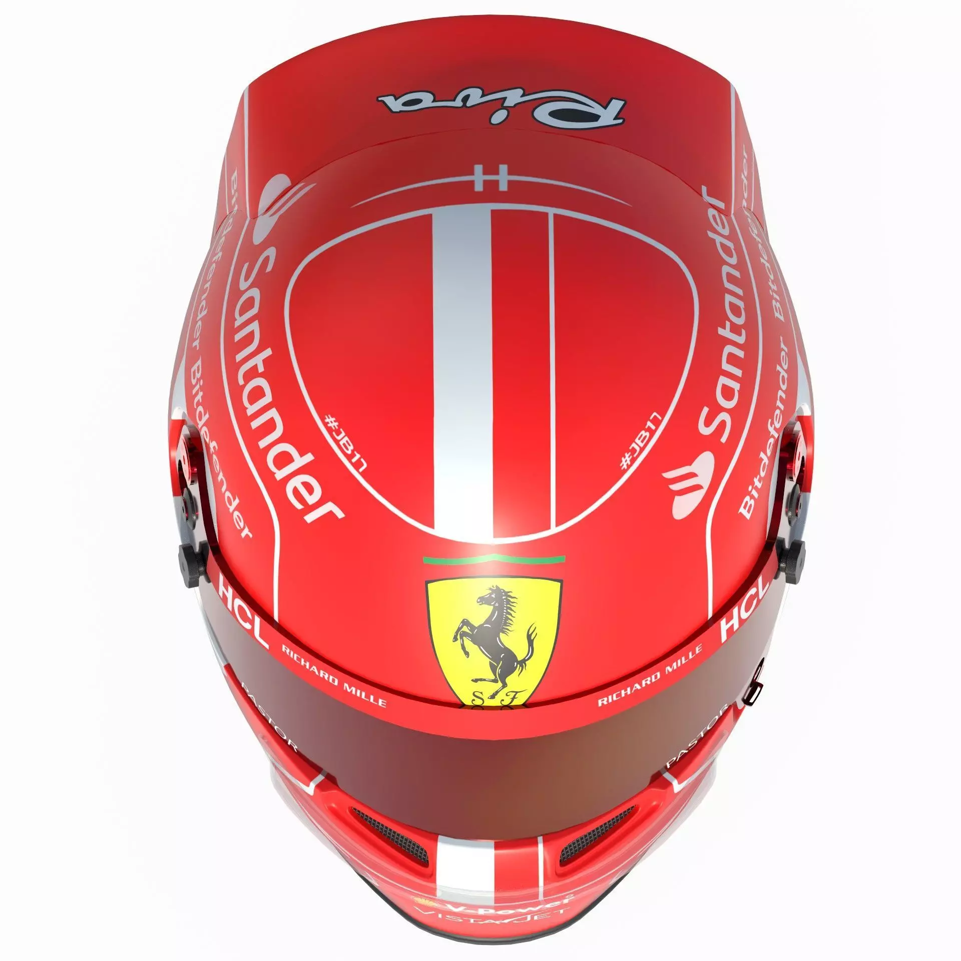 F1 Ferrari Helmets 2023 3D model_21