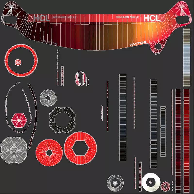 F1 Ferrari Helmets 2023 3D model_32