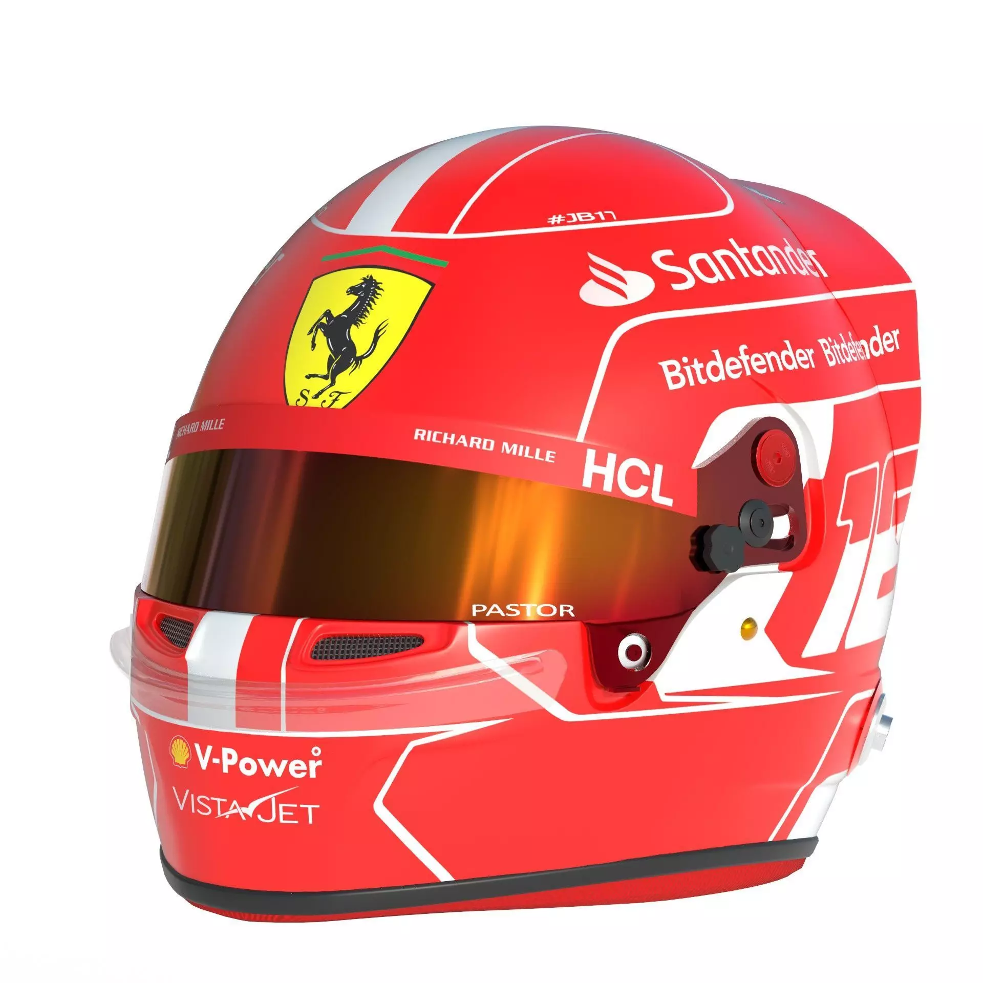 F1 Ferrari Helmets 2023 3D model_13