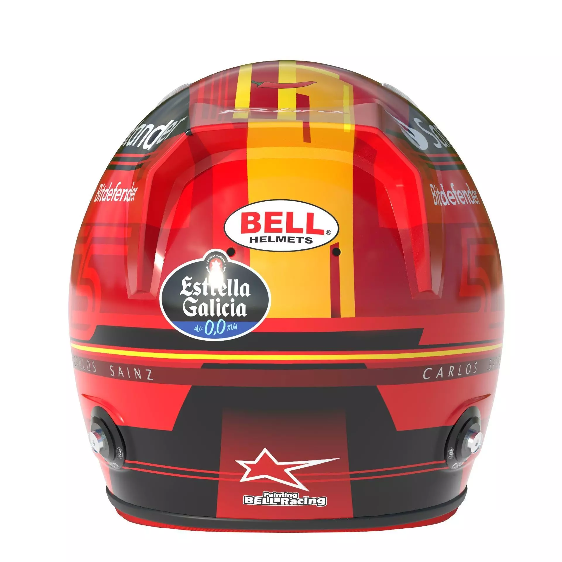 F1 Ferrari Helmets 2023 3D model_5