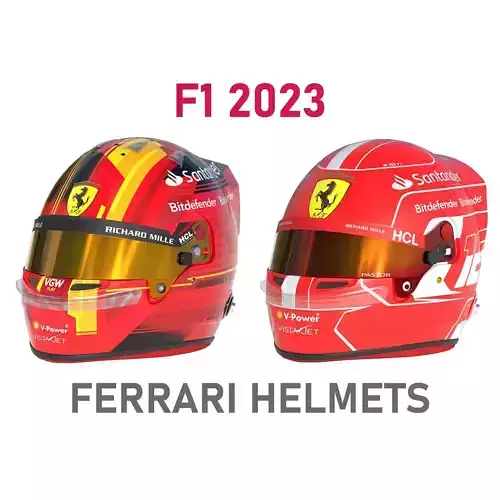 F1 Ferrari Helmets 2023