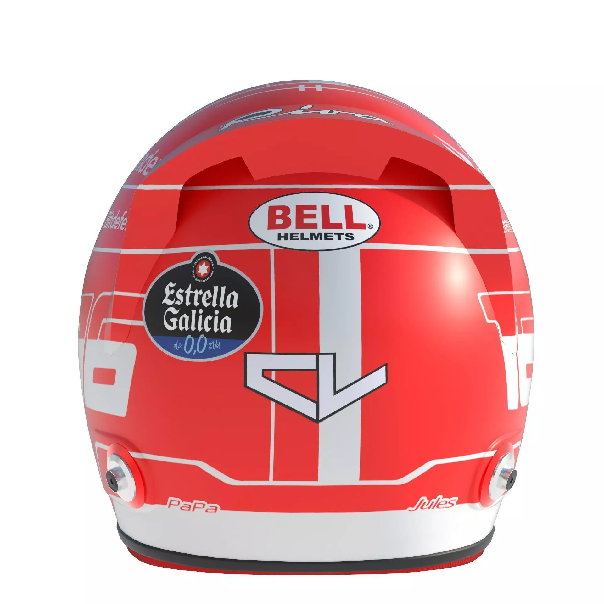 F1 Ferrari Helmets 2023 3D model_16