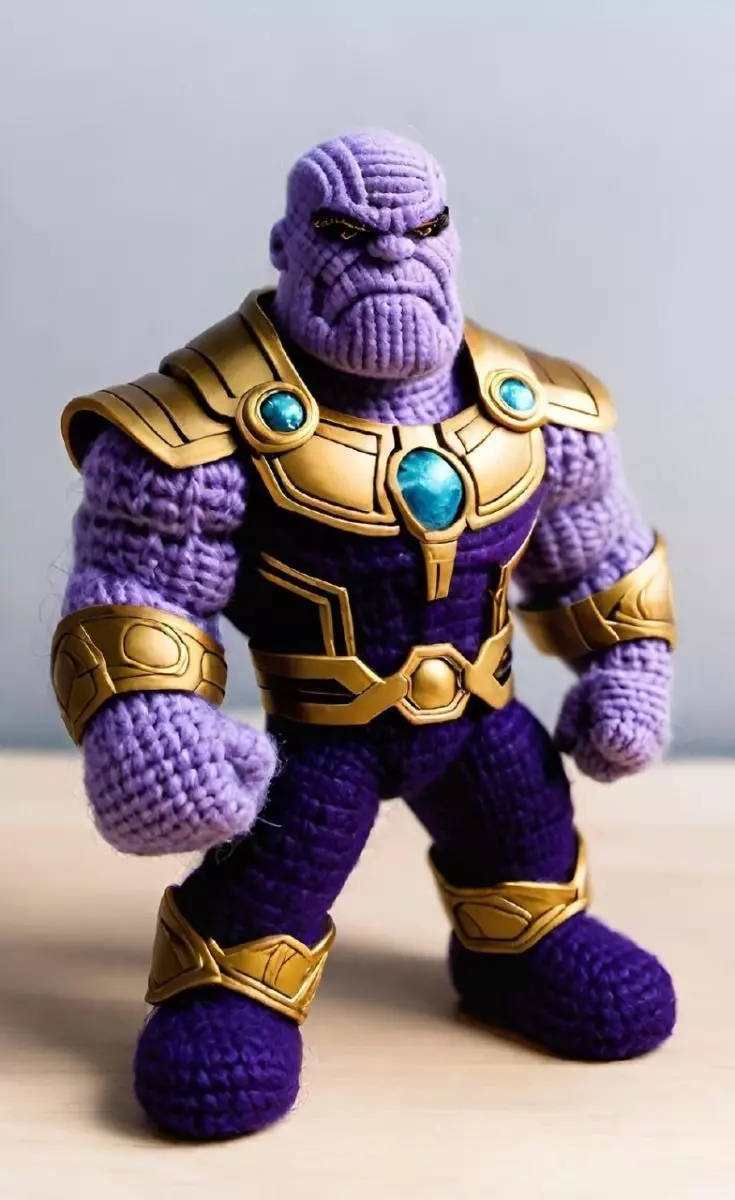 Crochet Thanos Amigurumi  3D print model_0