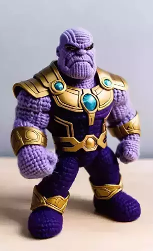 Crochet Thanos Amigurumi 
