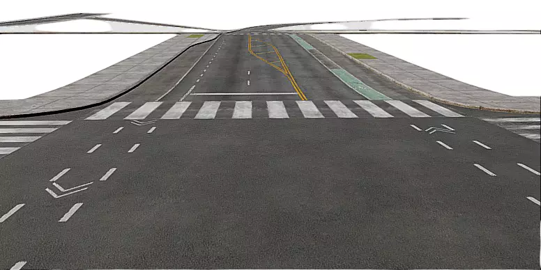 Realistic Road 3D Model Collection 3D model_25