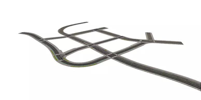 Realistic Road 3D Model Collection 3D model_22